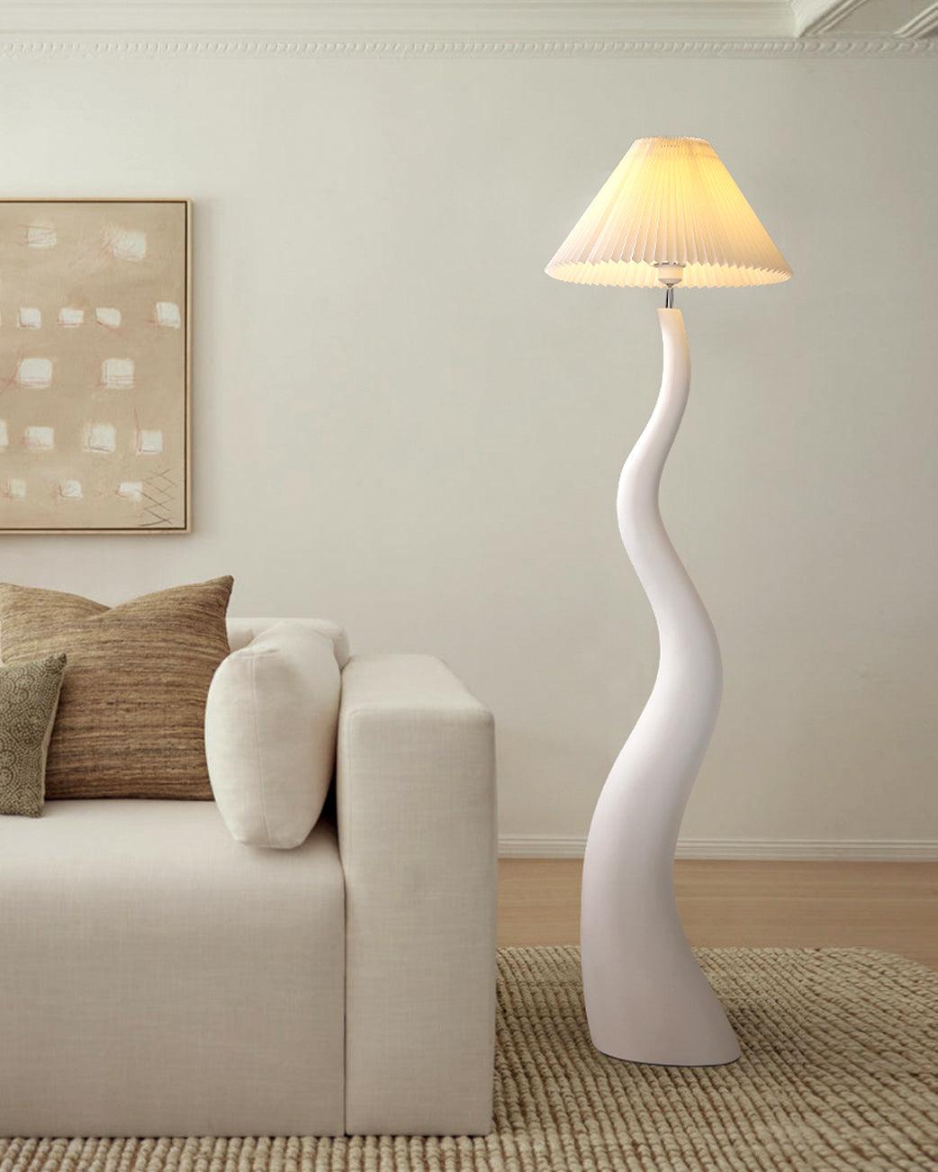 Bexyn Resin Fabric Floor Lamp-Neutral Decor