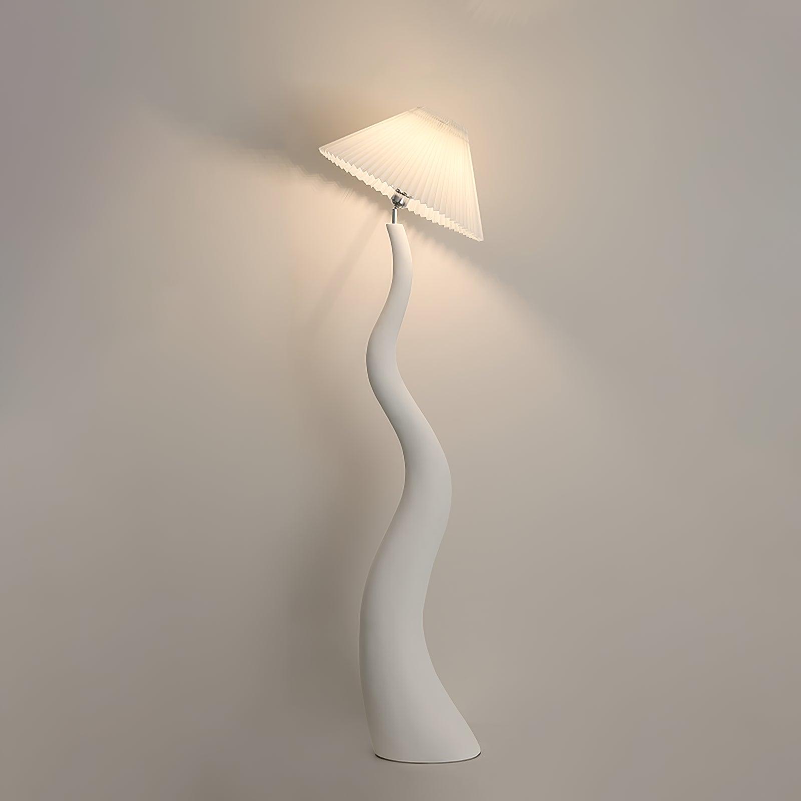 Bexyn Resin Fabric Floor Lamp-Neutral Decor