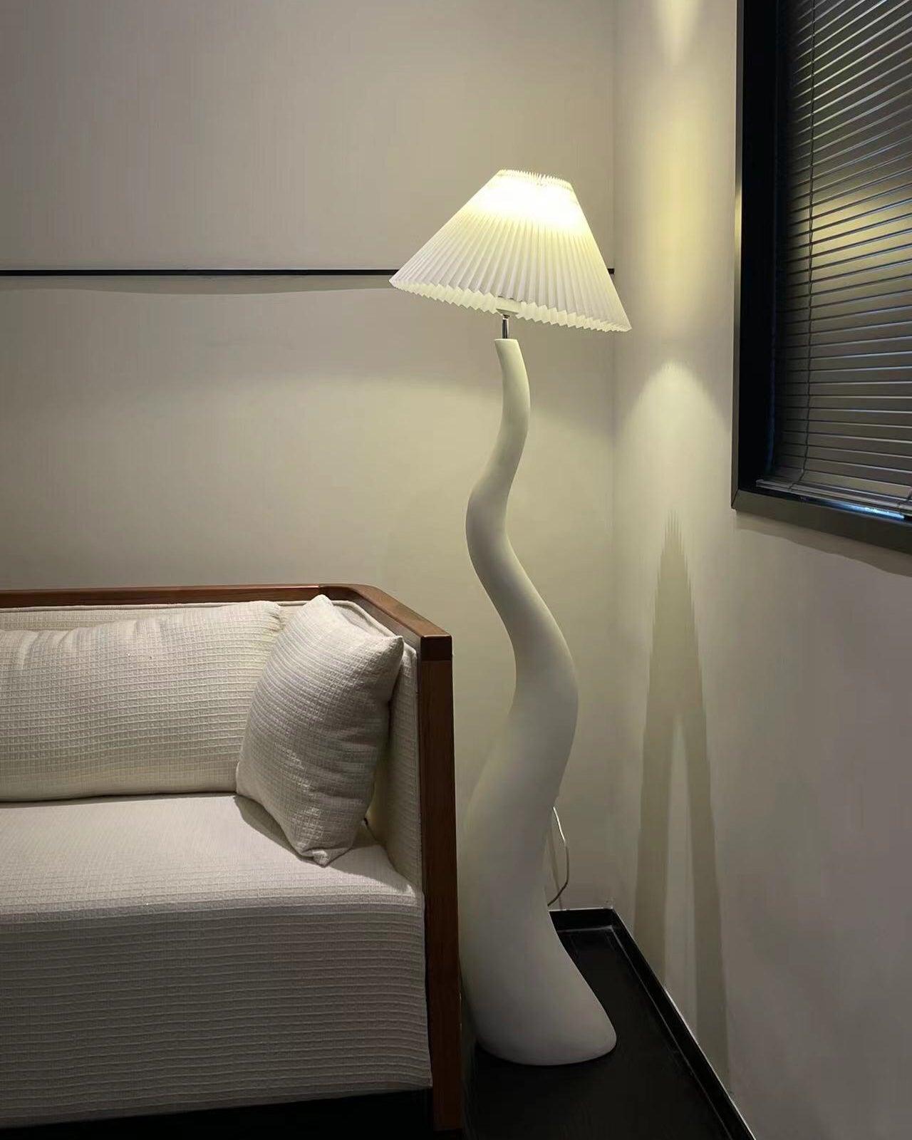 Bexyn Resin Fabric Floor Lamp-Neutral Decor
