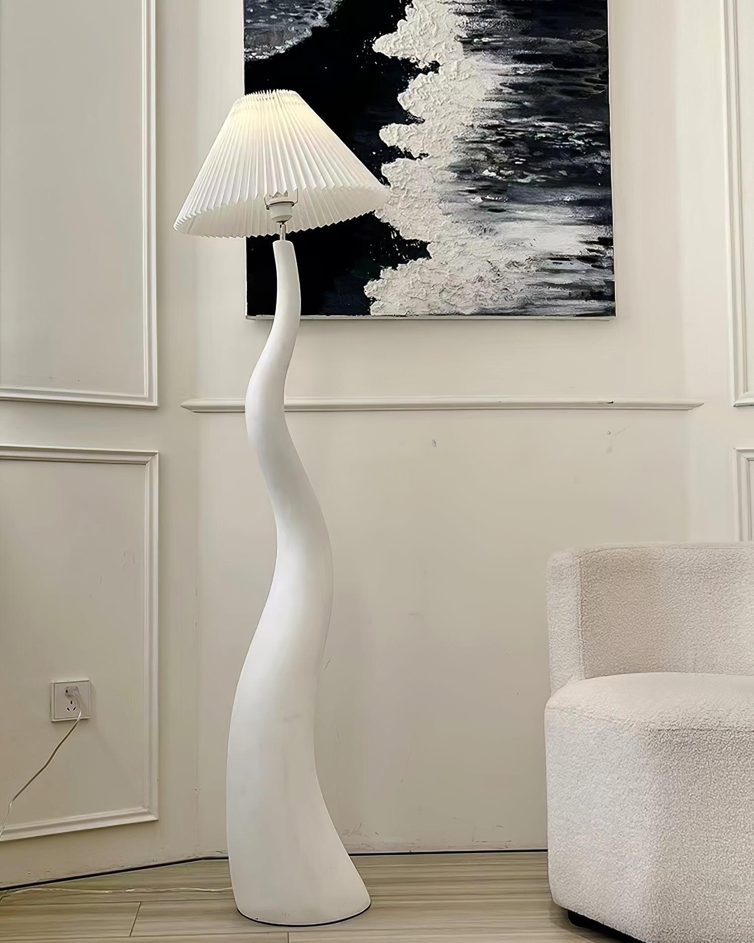 Bexyn Resin Fabric Floor Lamp-Neutral Decor
