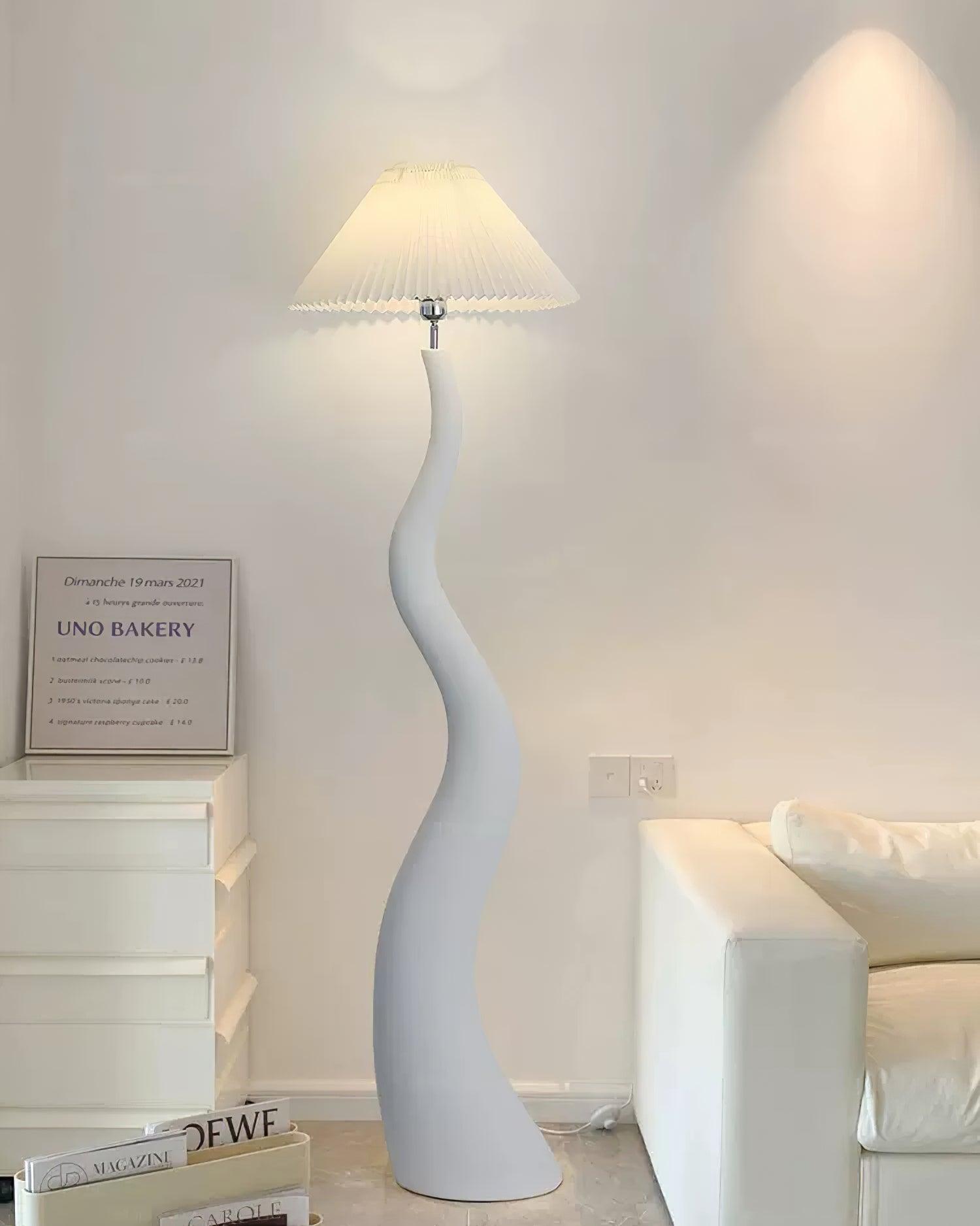 Bexyn Resin Fabric Floor Lamp-Neutral Decor