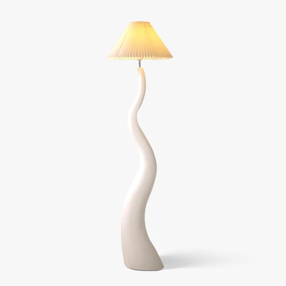 Bexyn Resin Fabric Floor Lamp-Neutral Decor