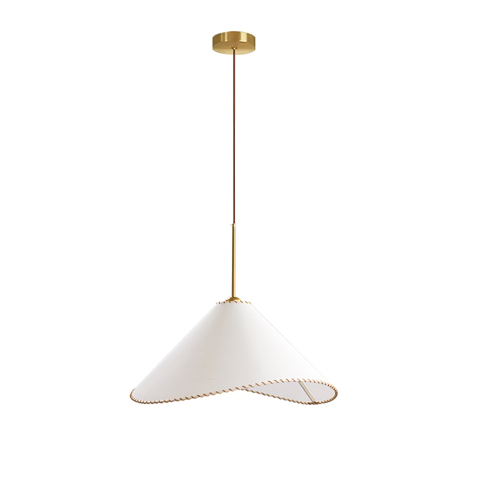 Aursoreth Nordic Twisted Shade Fabric Pendant Lamp-Neutral Decor