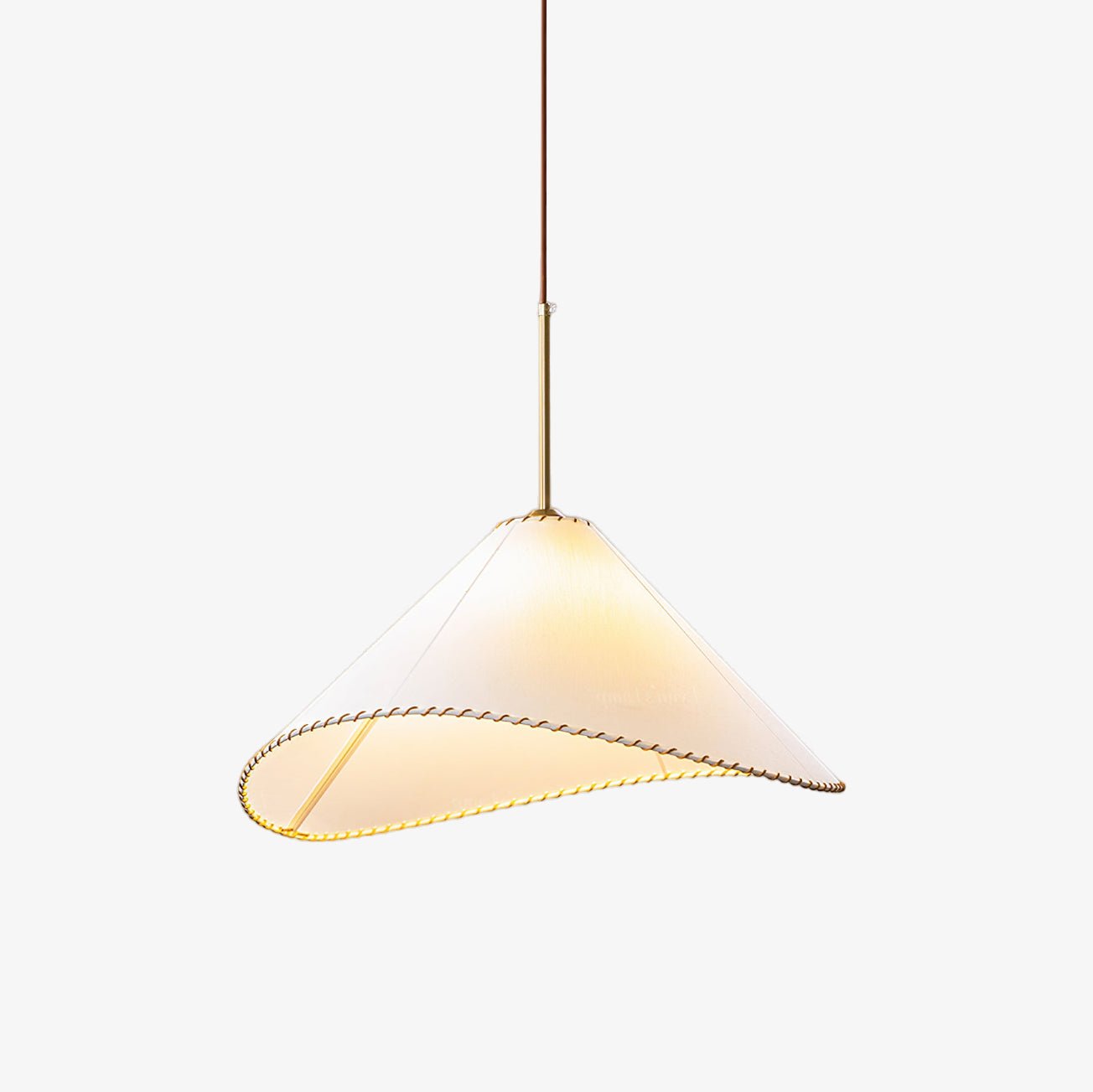 Aursoreth Nordic Twisted Shade Fabric Pendant Lamp-Neutral Decor