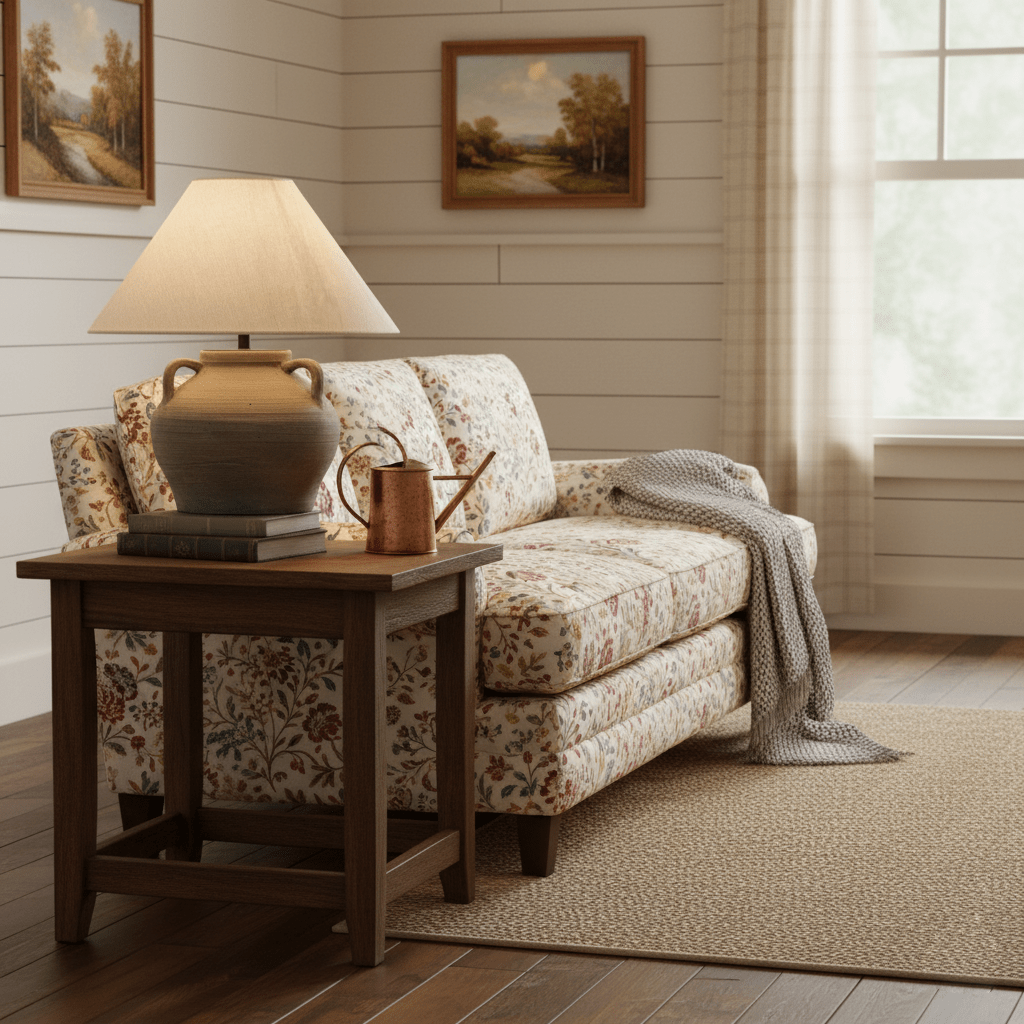 Two Handled Ceramic Jar Table Lamp-Neutral Decor