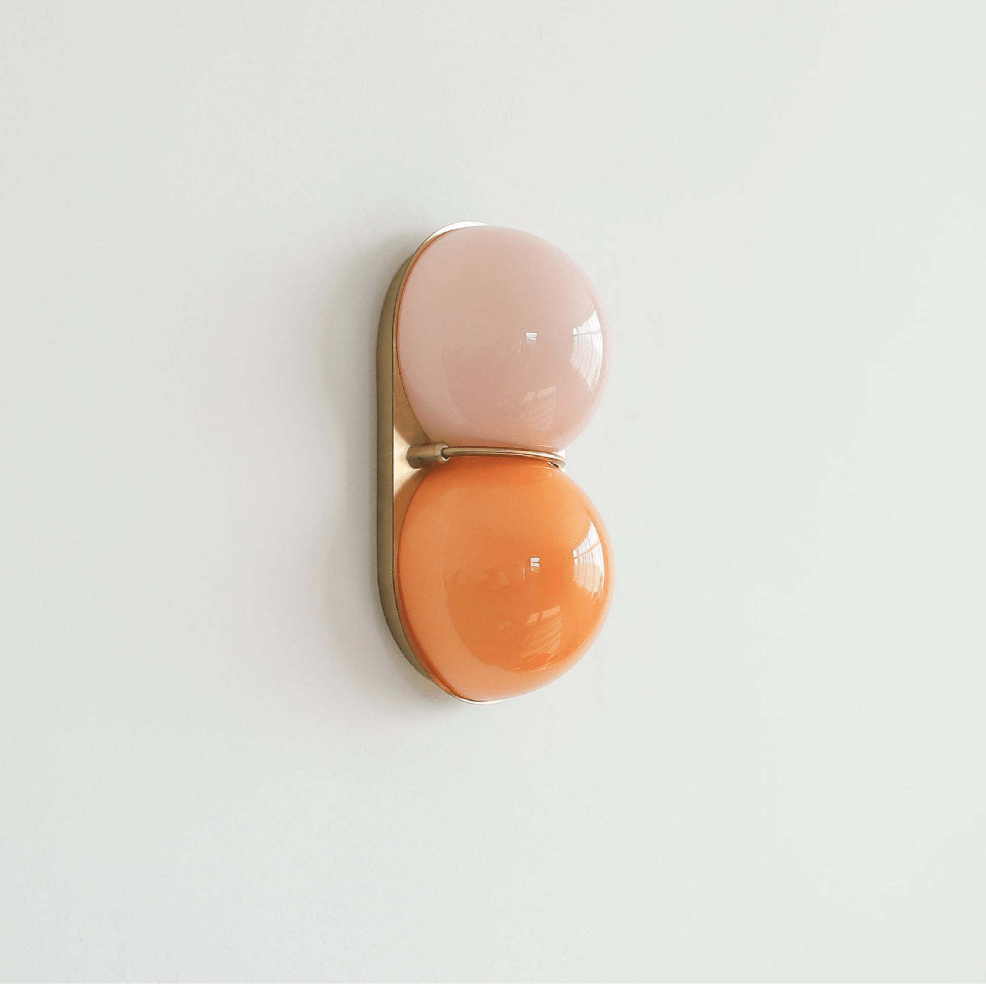 Two Globe Glass Wall Sconce-Neutral Decor