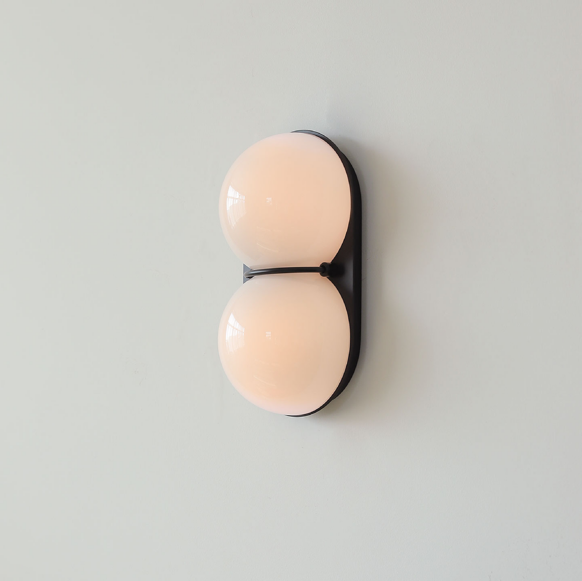 Two Globe Glass Wall Sconce-Neutral Decor
