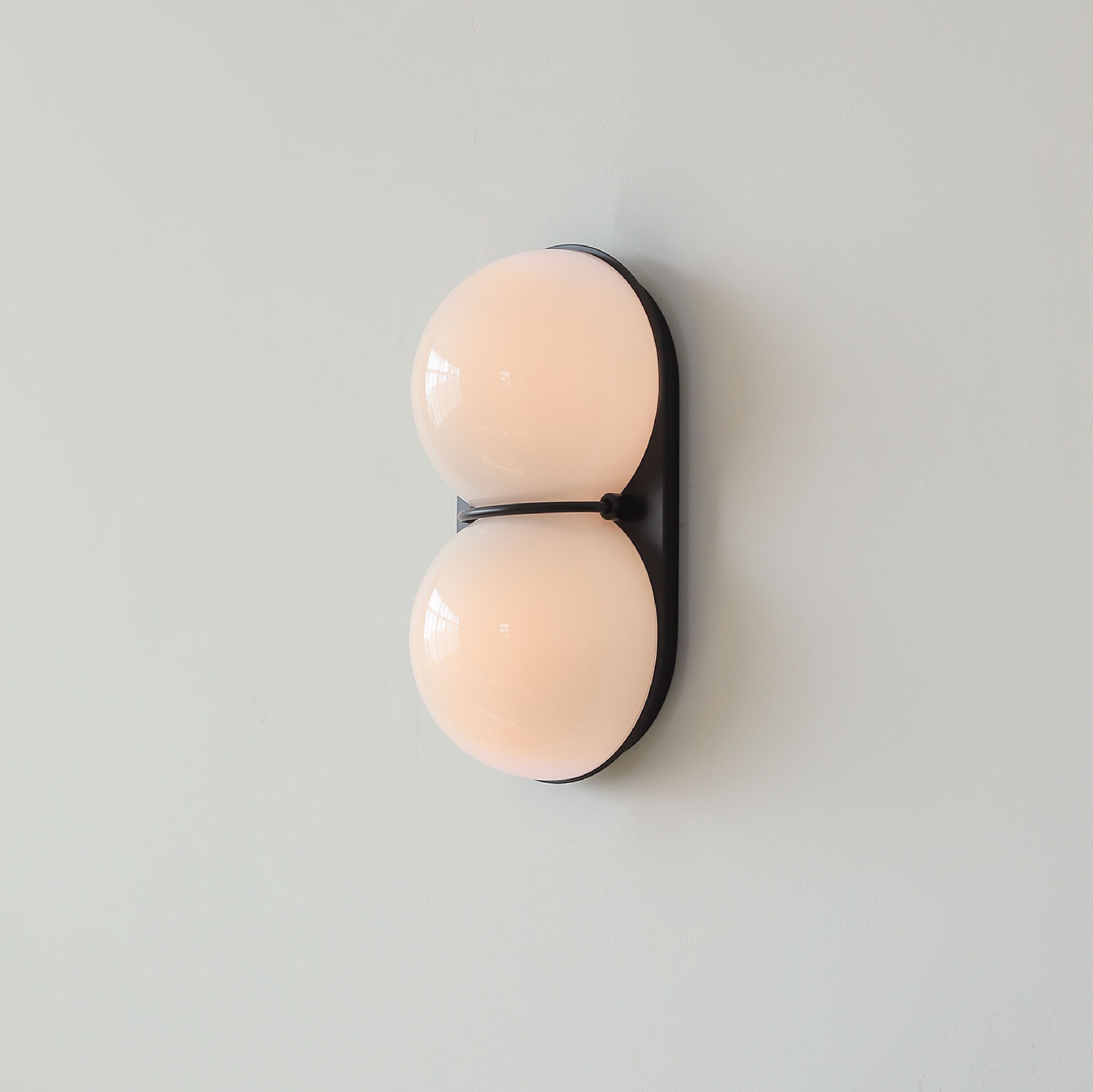 Two Globe Glass Wall Sconce-Neutral Decor