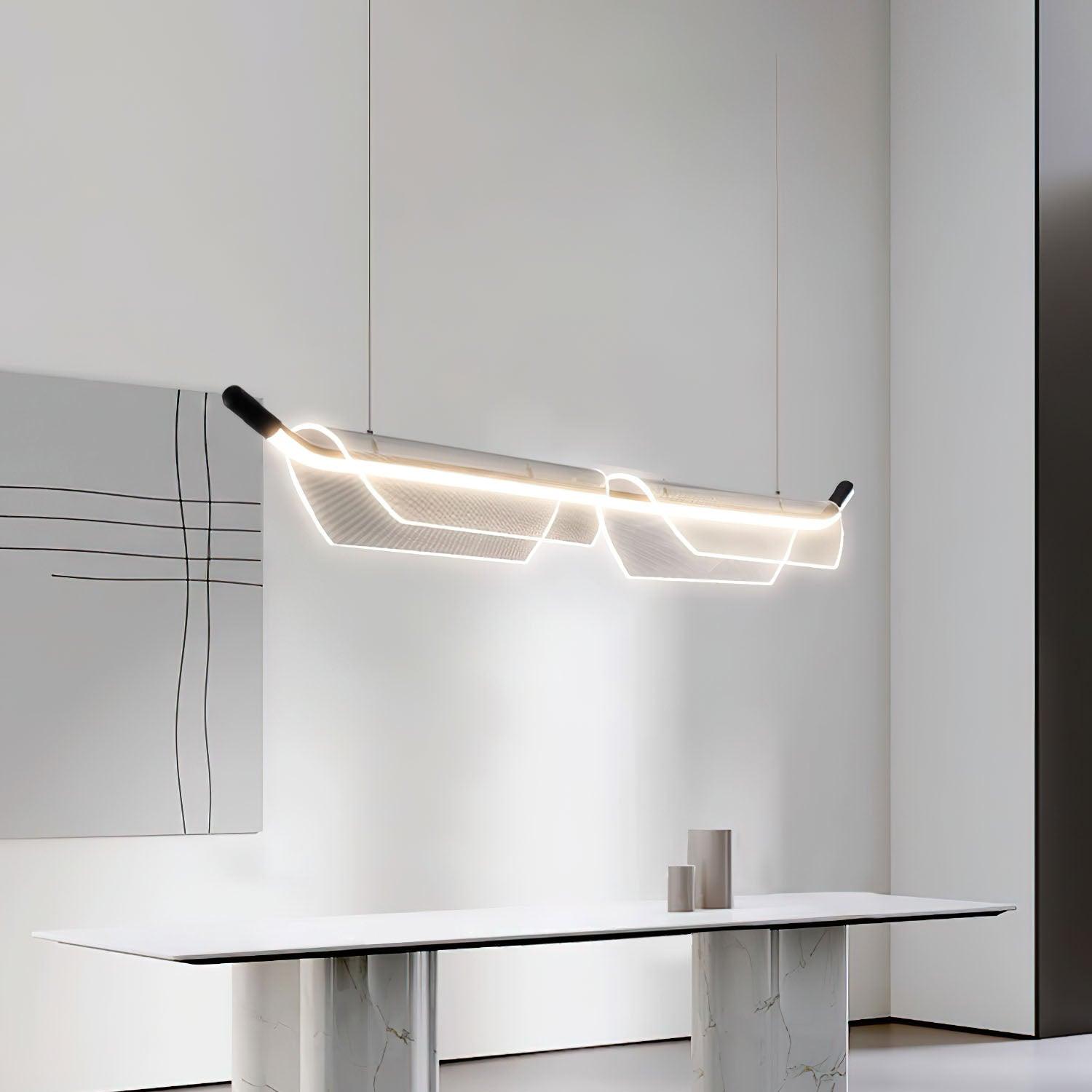 Vire Acrylic Minimalistic Pendant Light-Neutral Decor