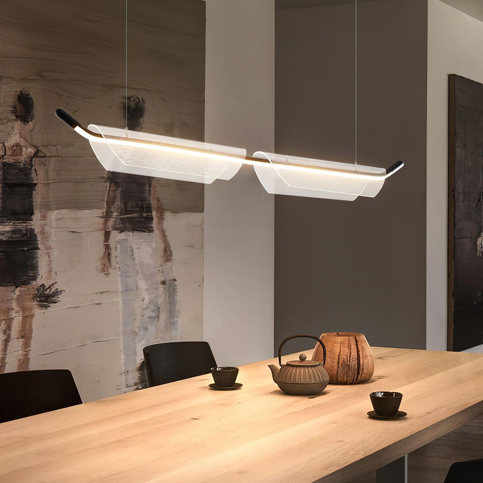 Vire Acrylic Minimalistic Pendant Light-Neutral Decor