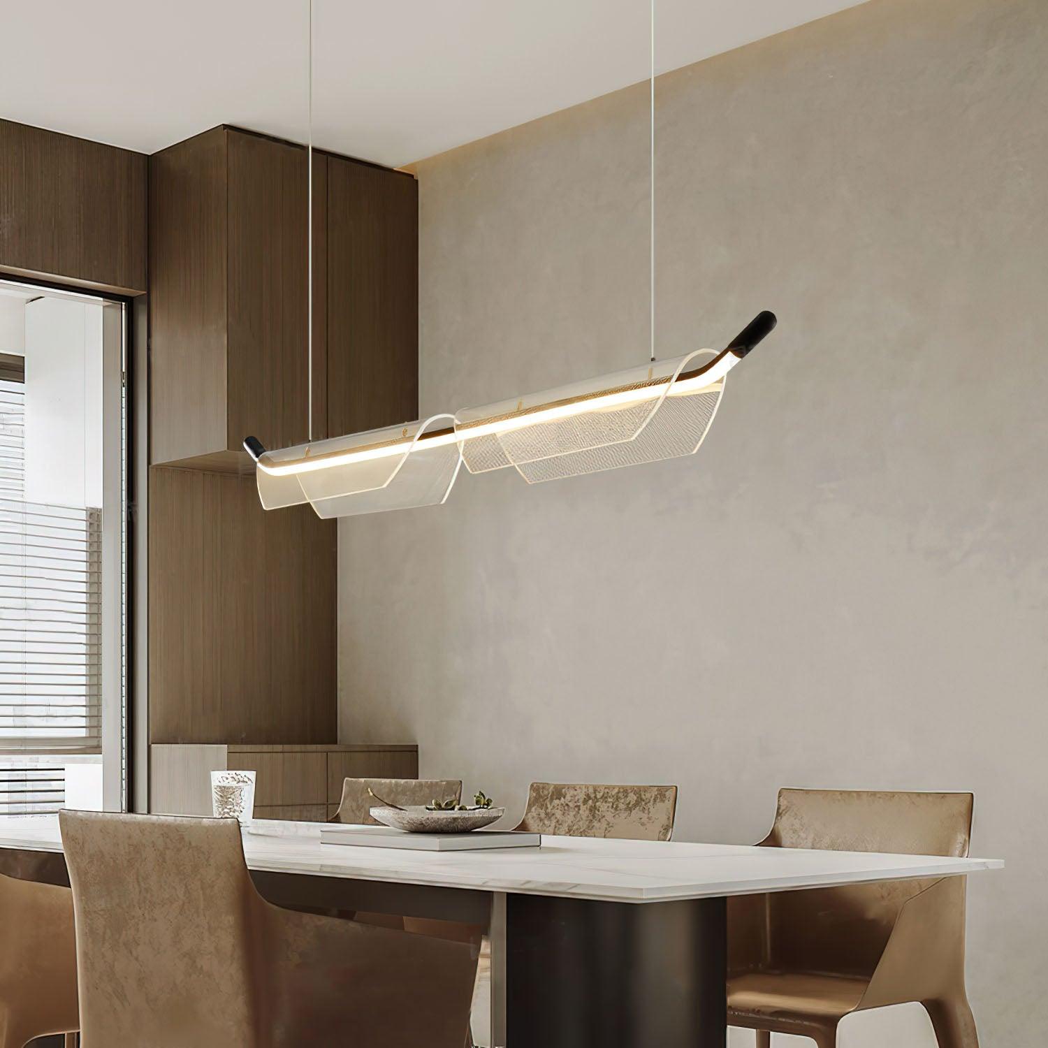 Vire Acrylic Minimalistic Pendant Light-Neutral Decor