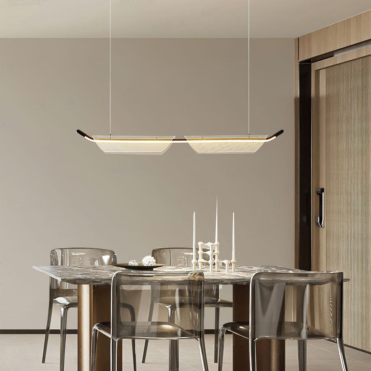 Vire Acrylic Minimalistic Pendant Light-Neutral Decor