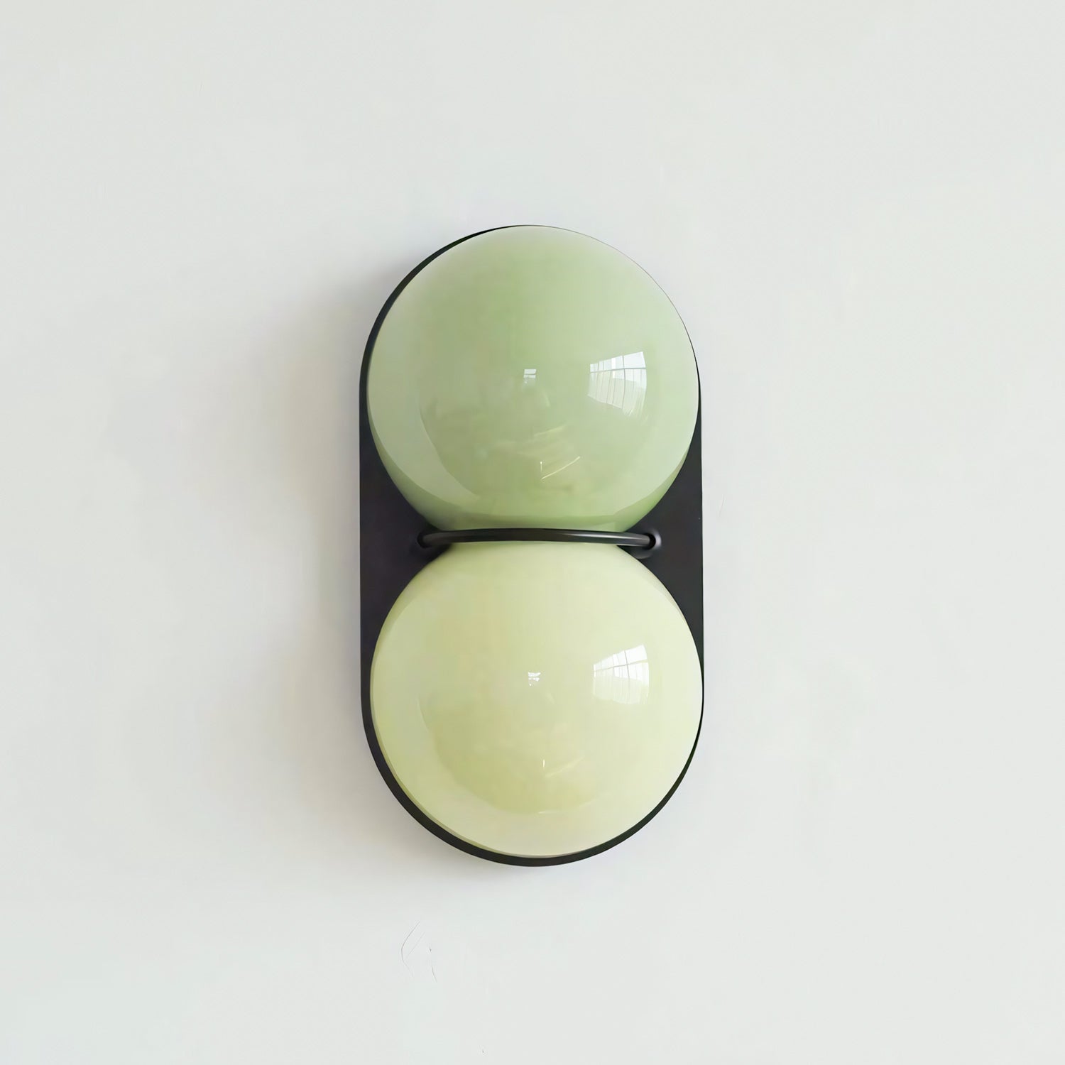 Two Globe Glass Wall Sconce-Neutral Decor