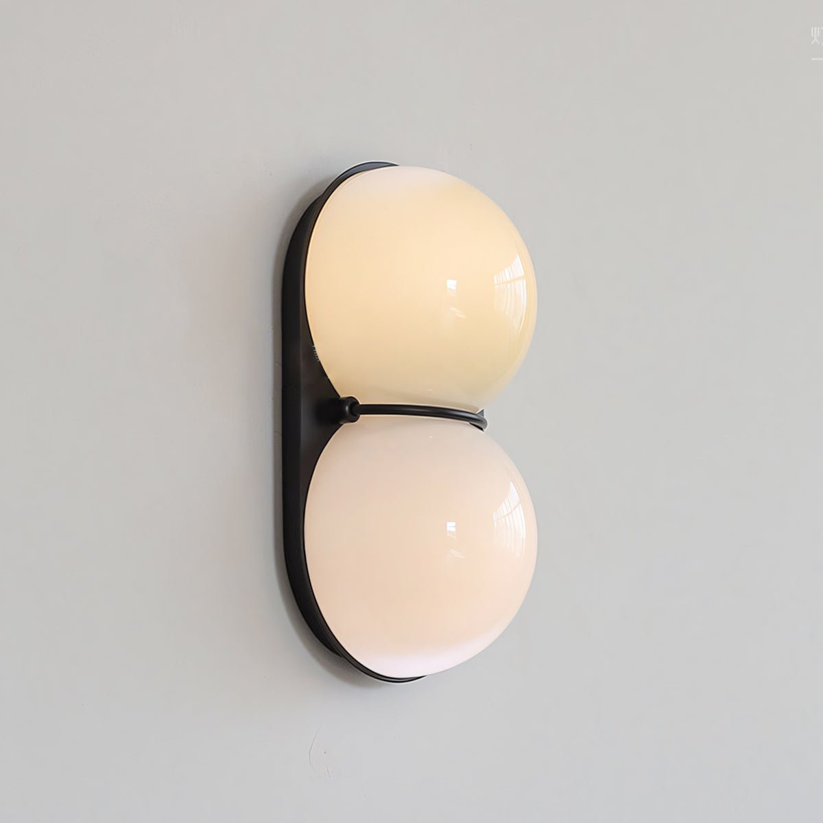 Two Globe Glass Wall Sconce-Neutral Decor