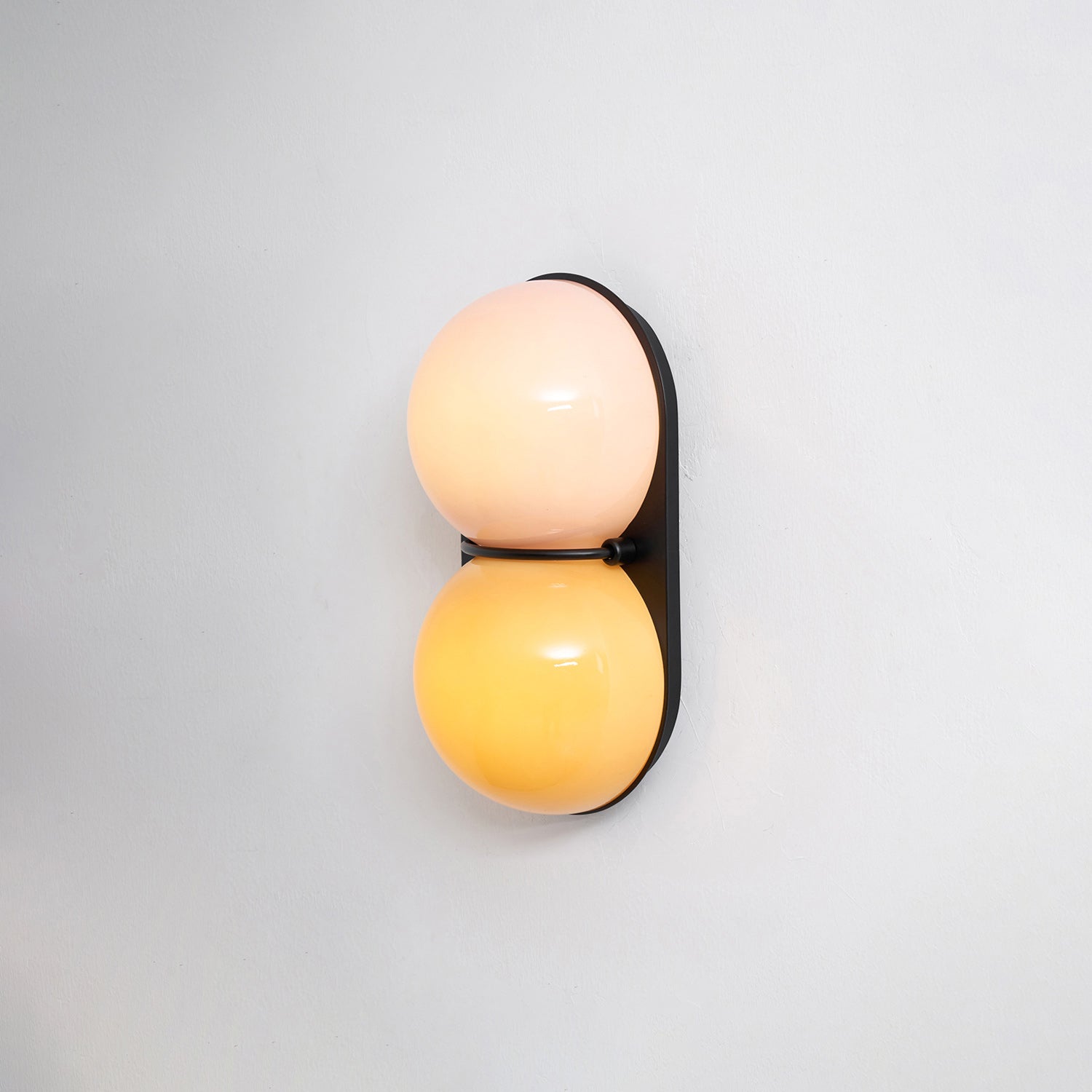 Two Globe Glass Wall Sconce-Neutral Decor