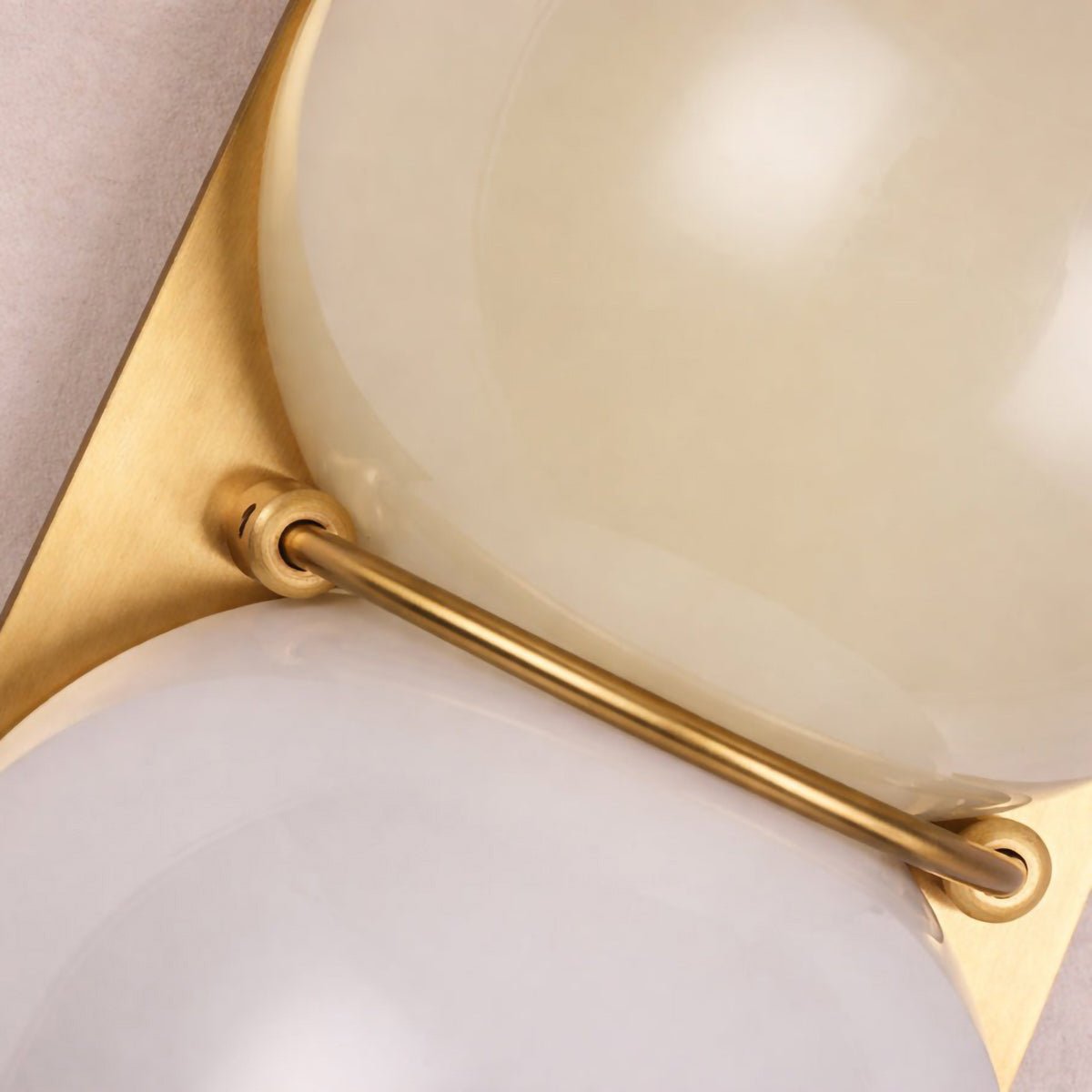 Two Globe Glass Plug-in Wall Sconce-Neutral Decor