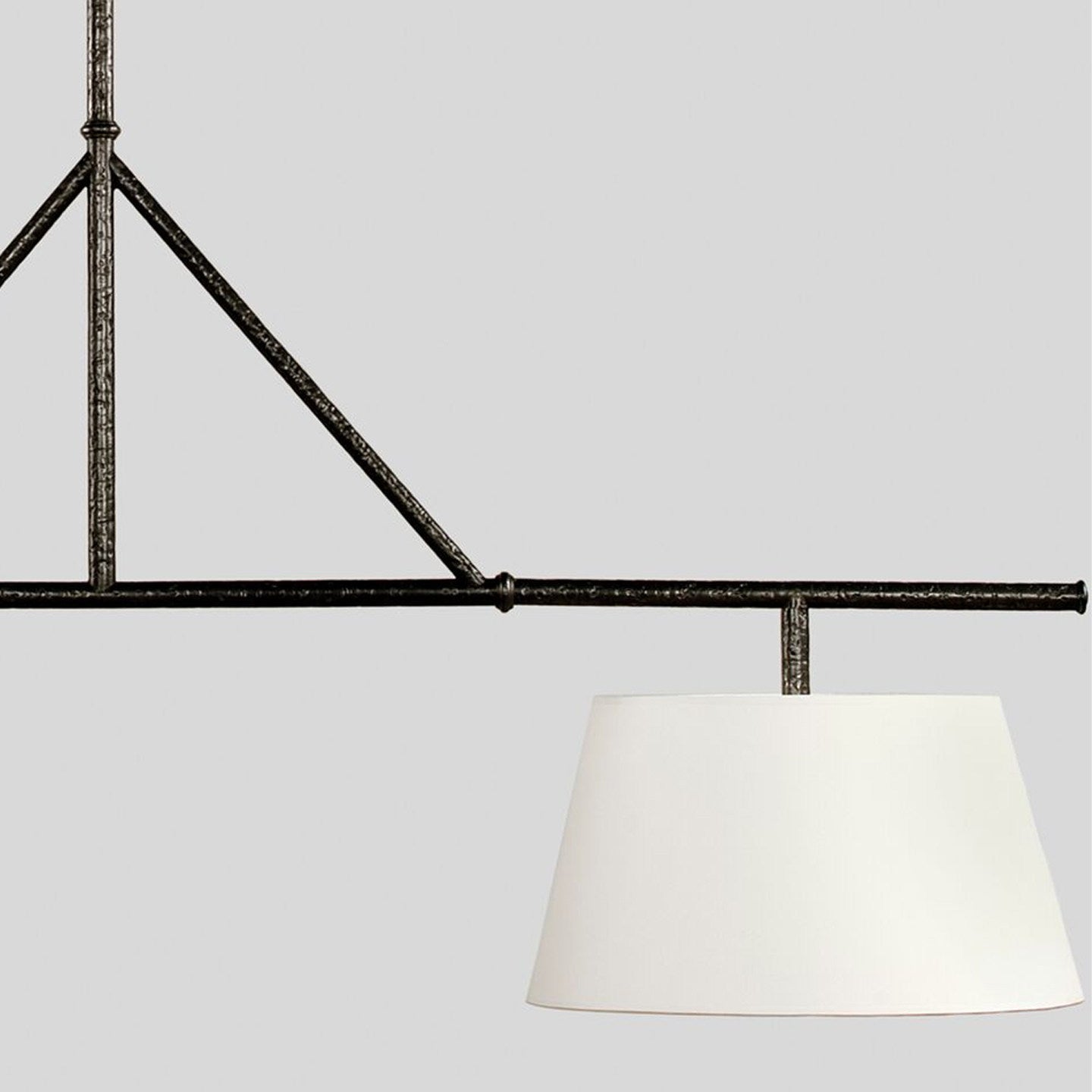 Two Light Linear Island Pendant Lamp-Neutral Decor