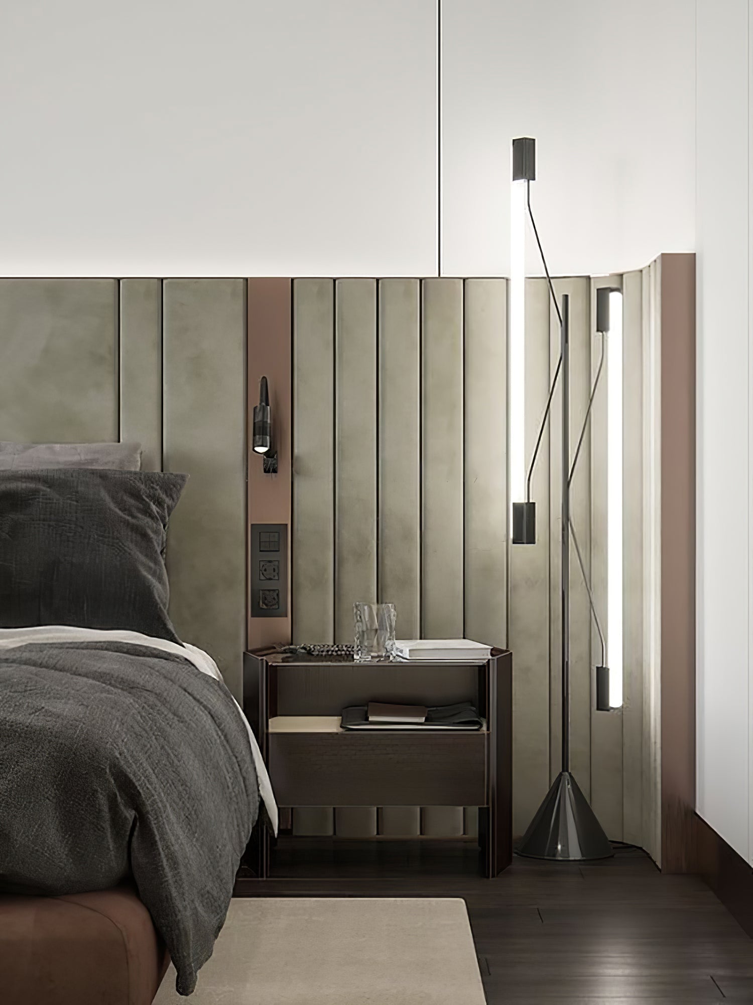 Axis Two Tubes Floor Lamp-Neutral Decor