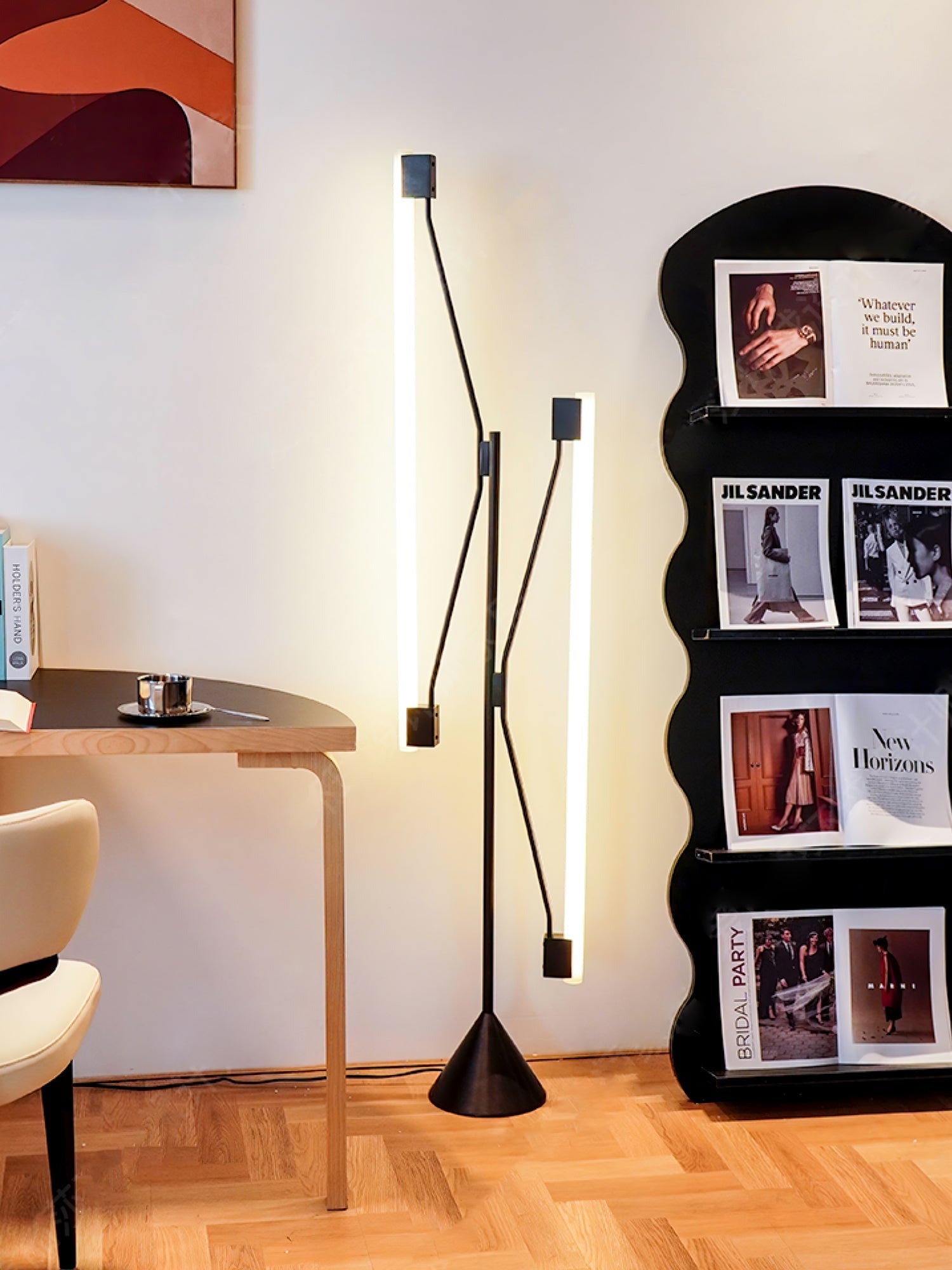 Axis Two Tubes Floor Lamp-Neutral Decor