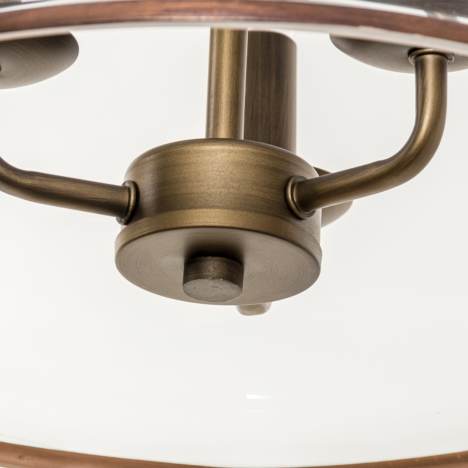Sysolion Vintage Elegance Glass Pendant Lamp-Neutral Decor