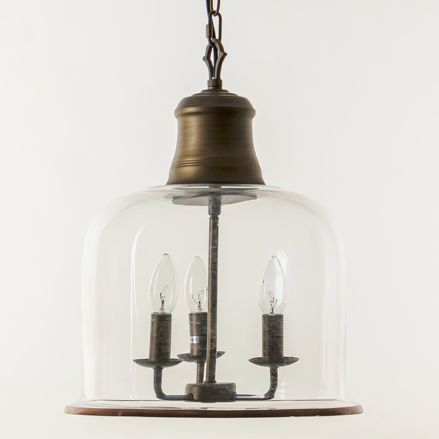 Sysolion Vintage Elegance Glass Pendant Lamp-Neutral Decor