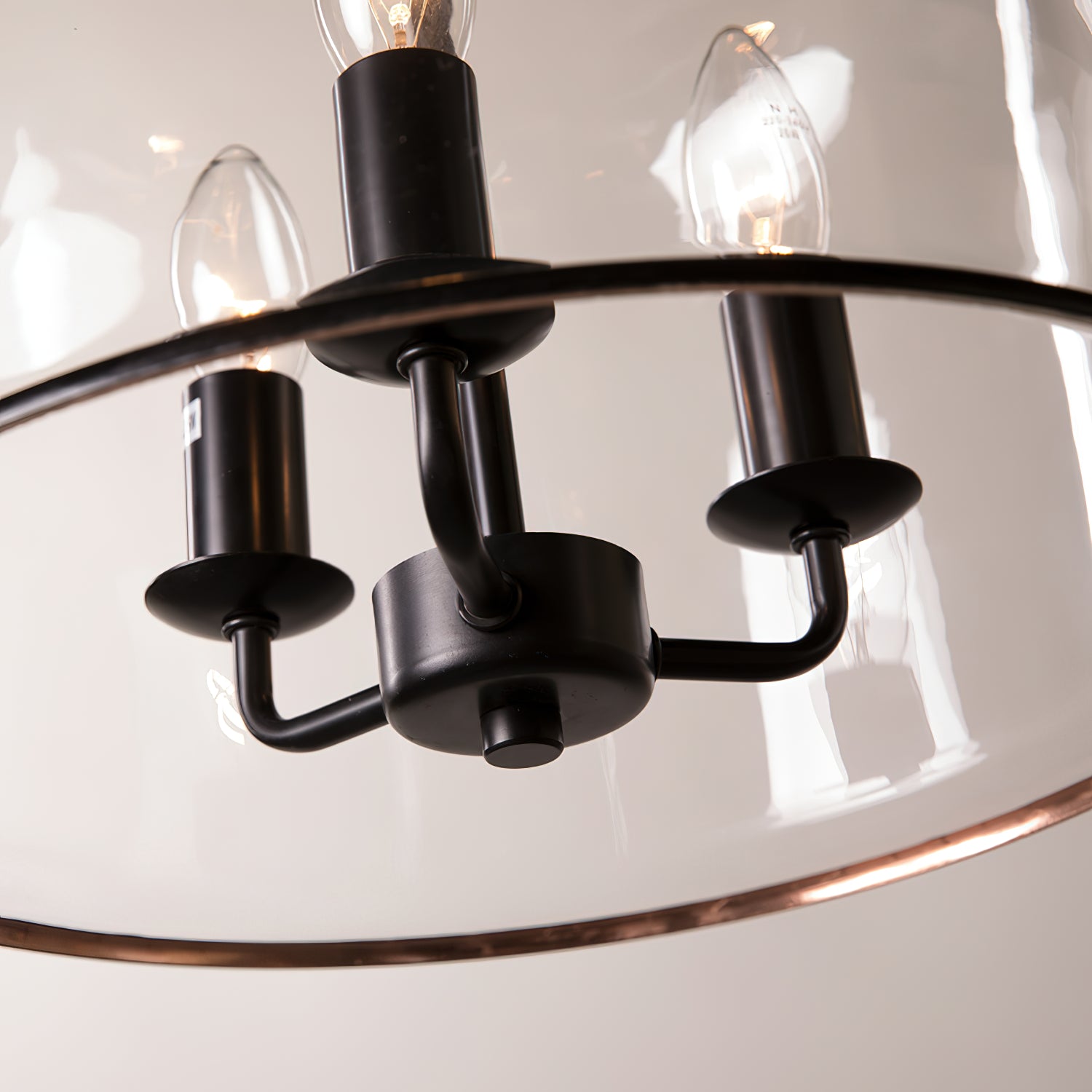 Sysolion Vintage Elegance Glass Pendant Lamp-Neutral Decor