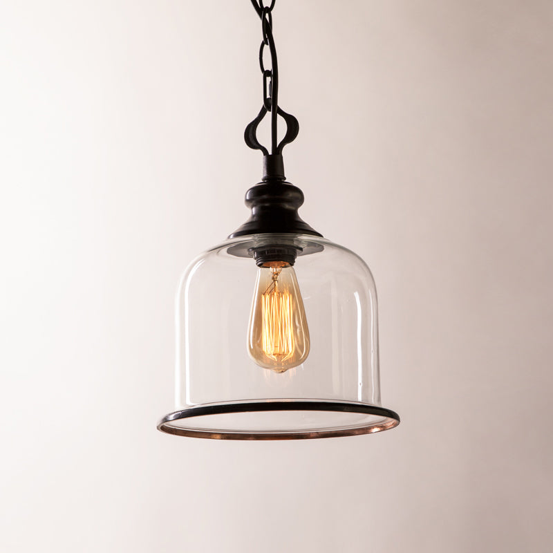 Sysolion Vintage Elegance Glass Pendant Lamp-Neutral Decor