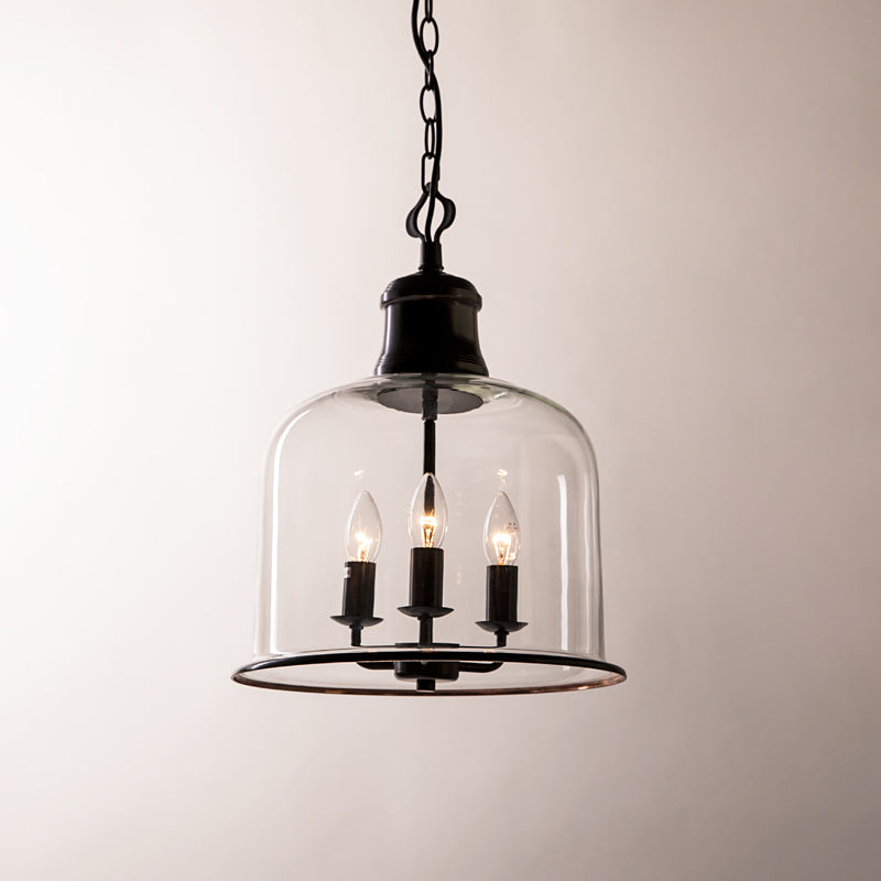Sysolion Vintage Elegance Glass Pendant Lamp-Neutral Decor