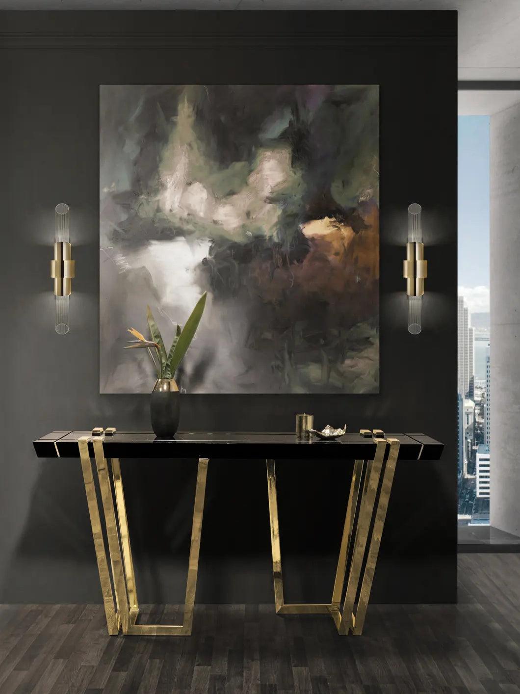 Tevely Wall Lamp Nordic Art Small Crystal Metal-Neutral Decor