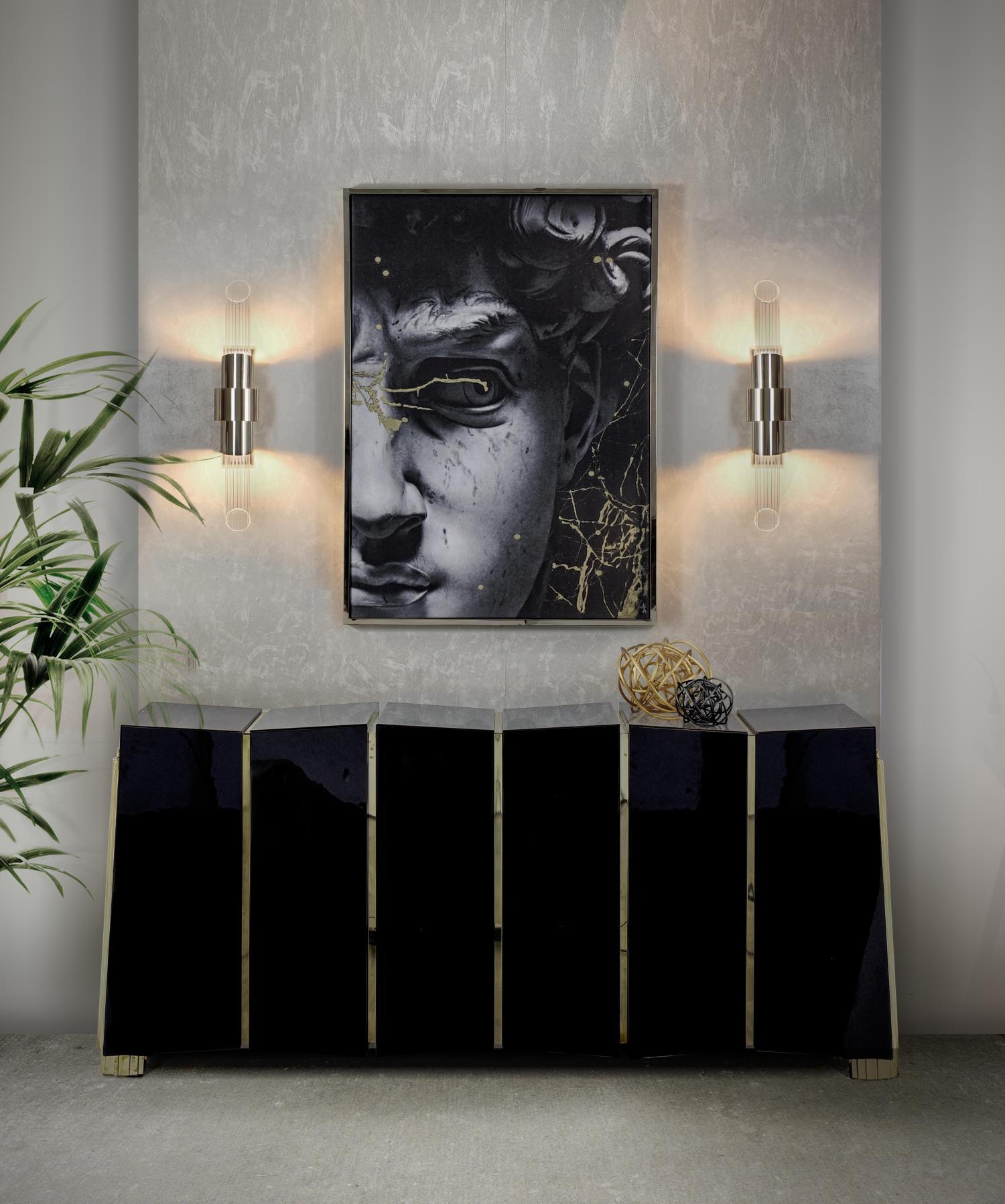 Tevely Wall Lamp Nordic Art Small Crystal Metal-Neutral Decor