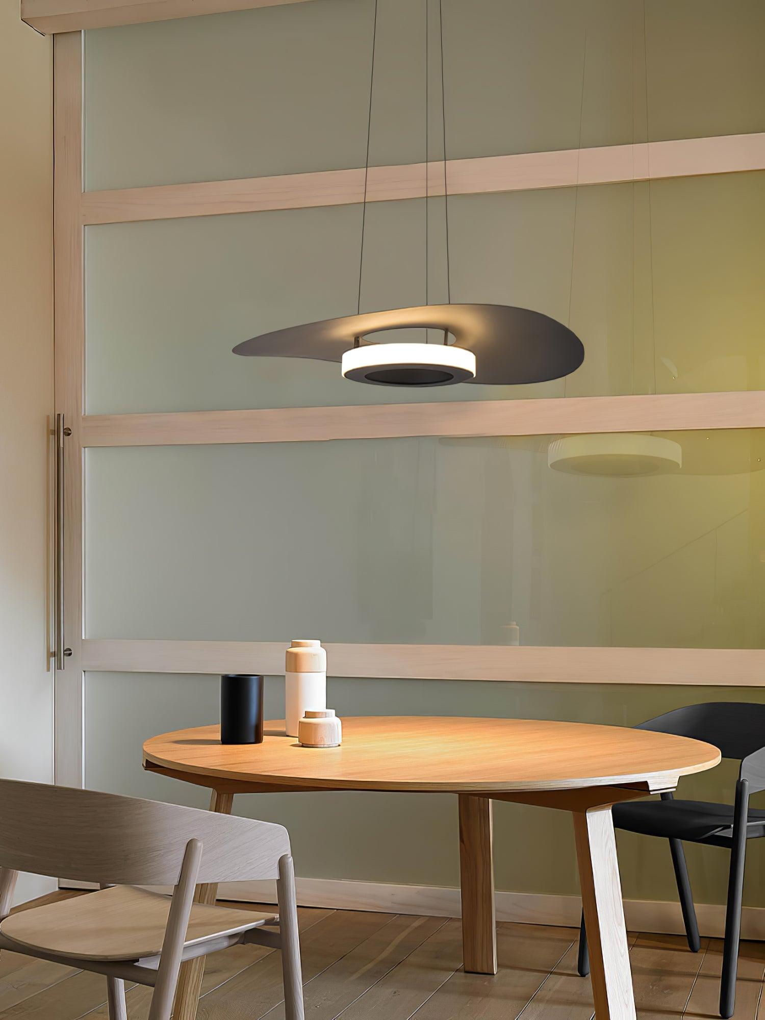Woka Pendant Lamp Aluminum UFO Ring Minimalist-Neutral Decor