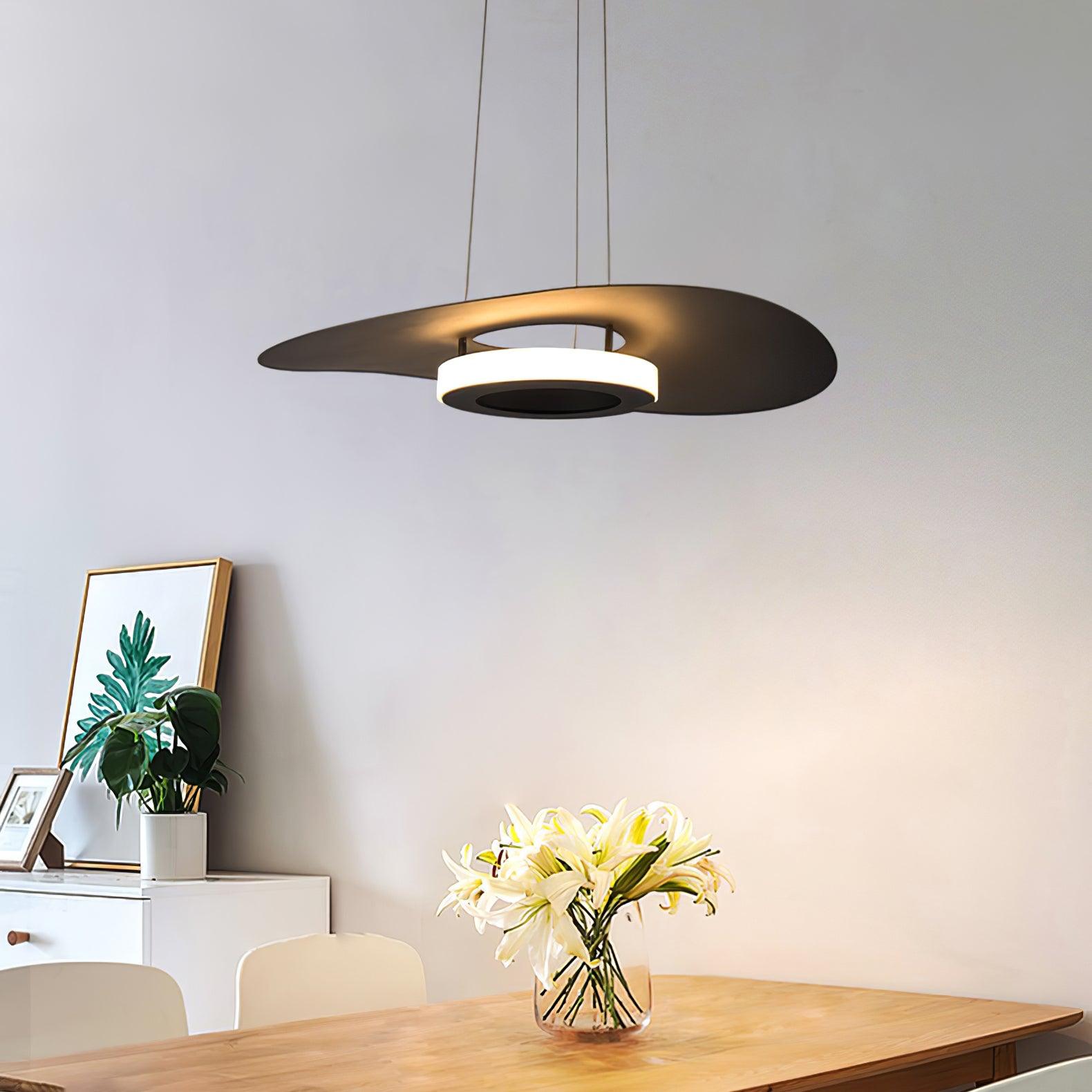 Woka Pendant Lamp Aluminum UFO Ring Minimalist-Neutral Decor
