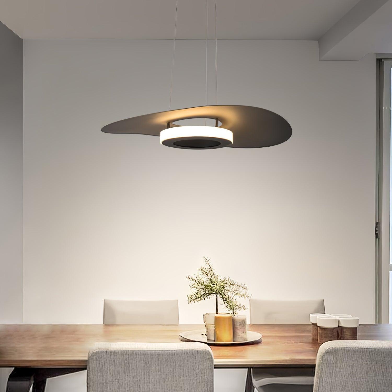 Woka Pendant Lamp Aluminum UFO Ring Minimalist-Neutral Decor
