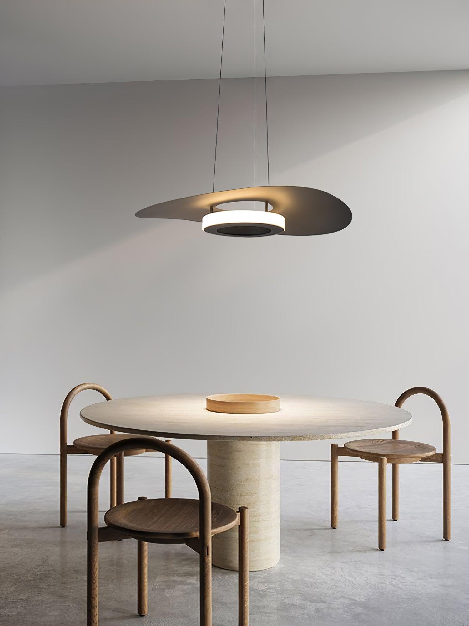Woka Pendant Lamp Aluminum UFO Ring Minimalist-Neutral Decor