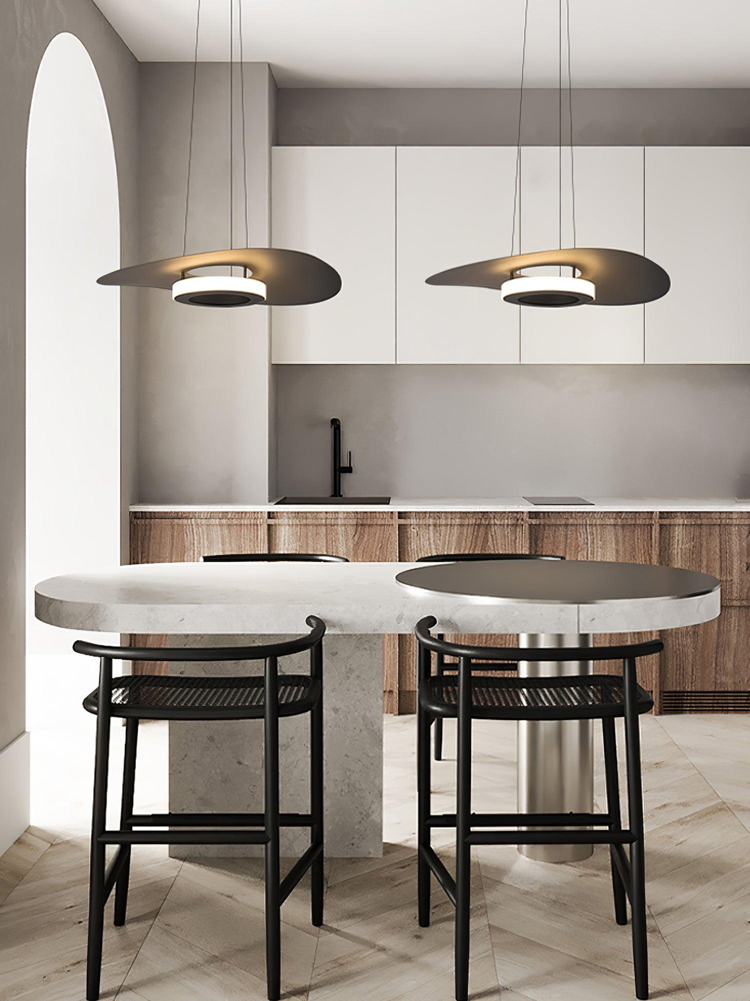 Woka Pendant Lamp Aluminum UFO Ring Minimalist-Neutral Decor