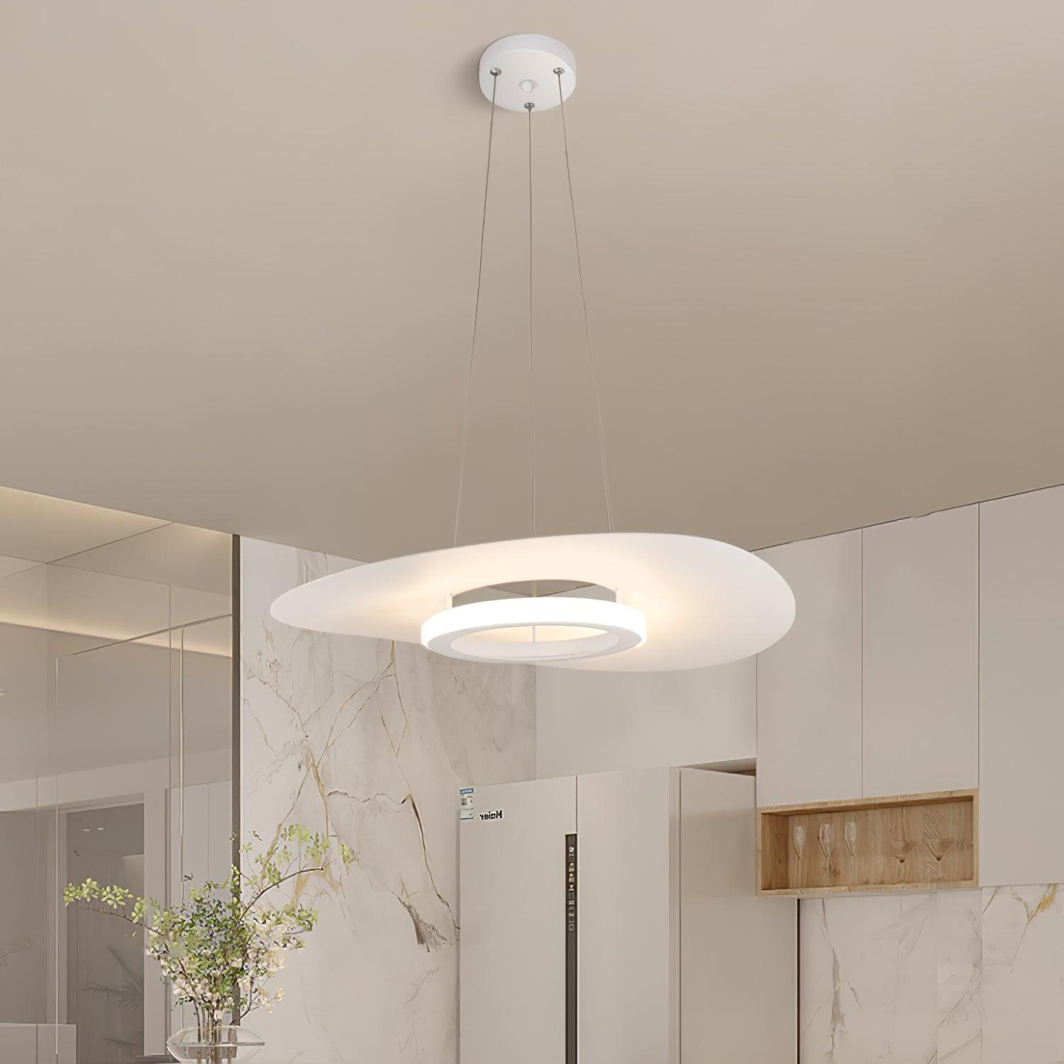 Woka Pendant Lamp Aluminum UFO Ring Minimalist-Neutral Decor
