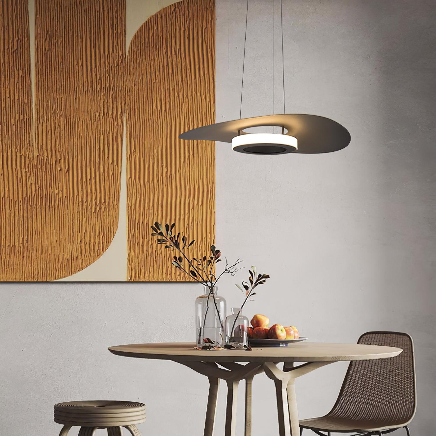 Woka Pendant Lamp Aluminum UFO Ring Minimalist-Neutral Decor