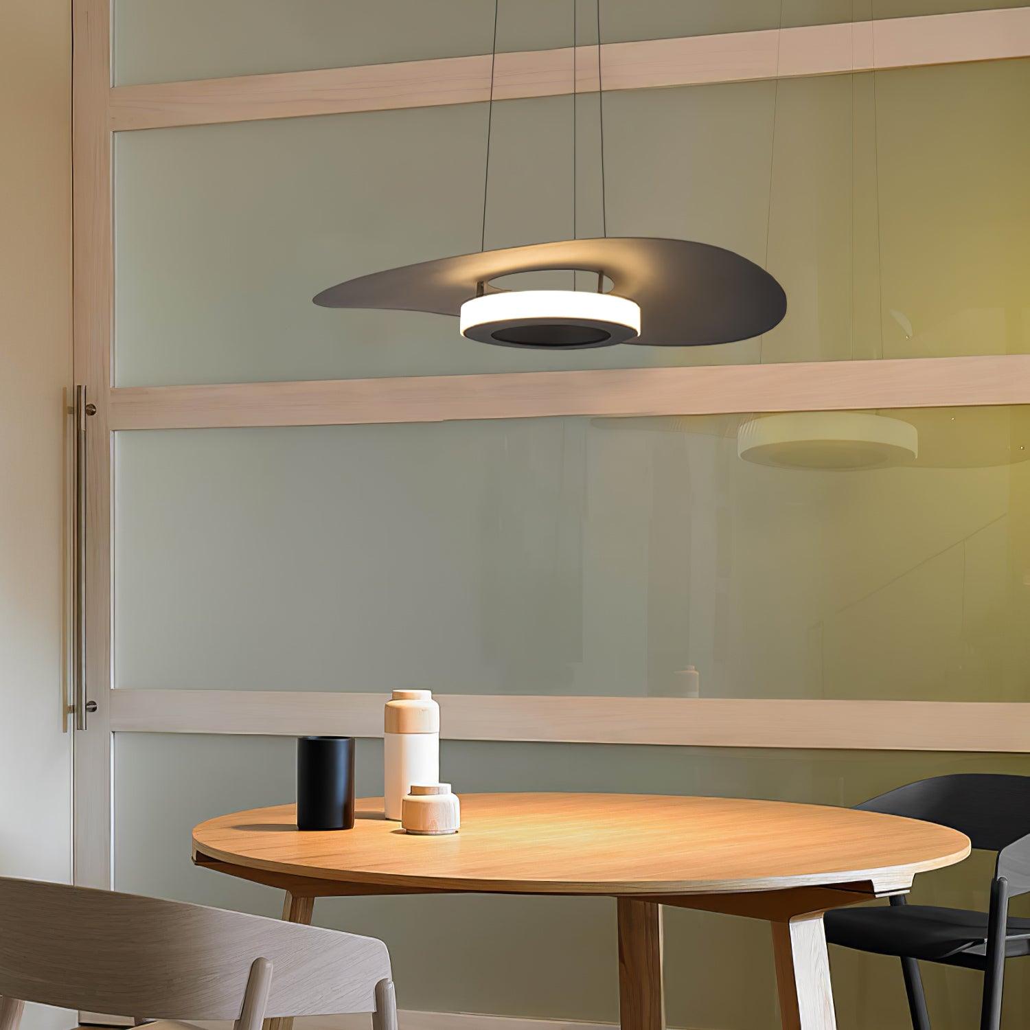 Woka Pendant Lamp Aluminum UFO Ring Minimalist-Neutral Decor