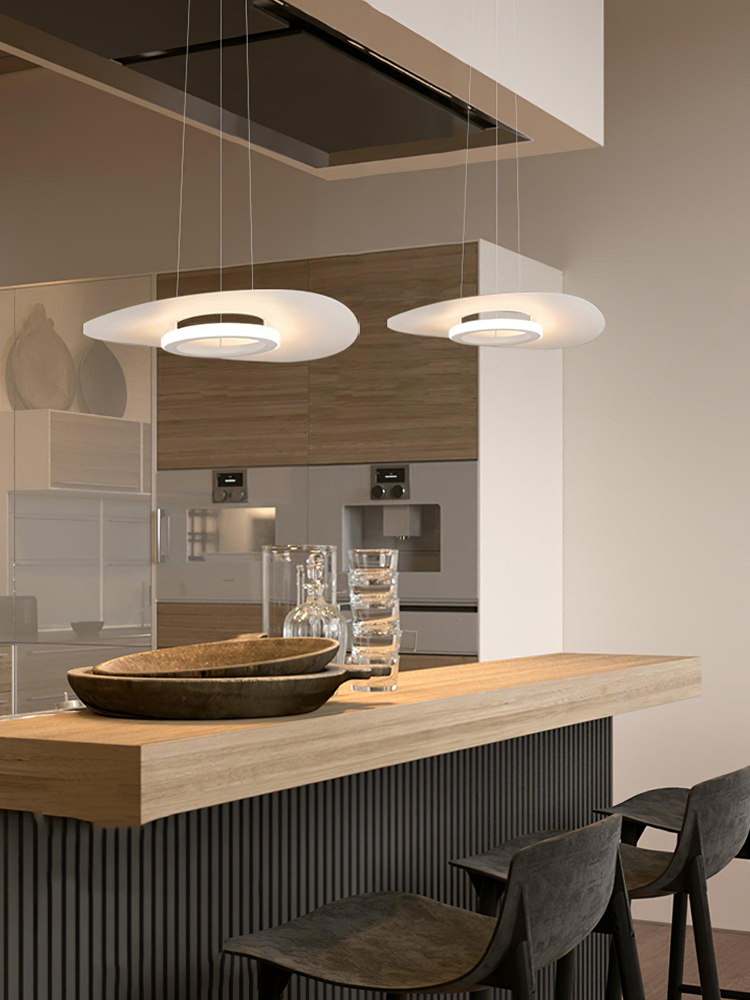 Woka Pendant Lamp Aluminum UFO Ring Minimalist-Neutral Decor