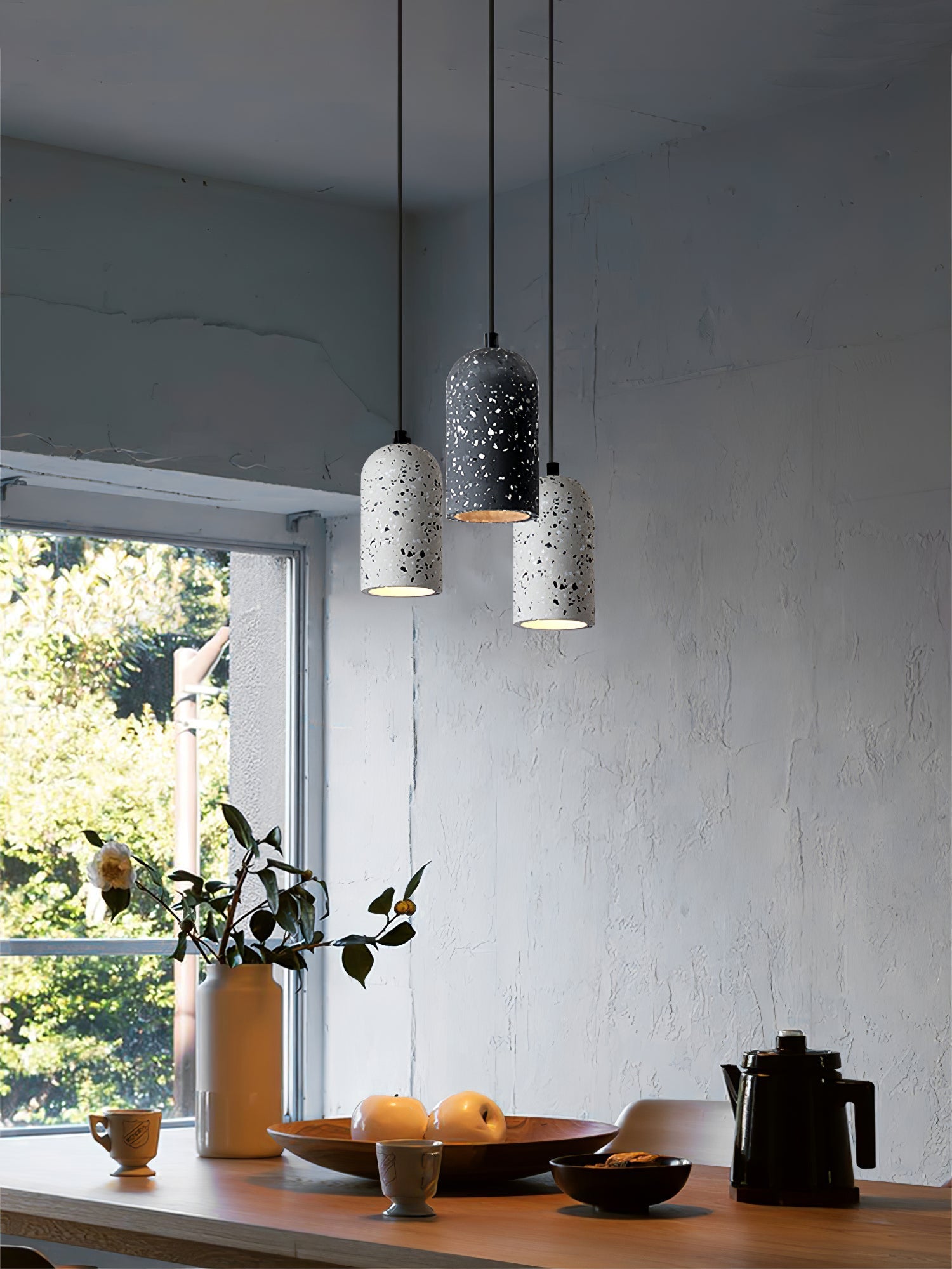 Brol Terrazzo Industrial Pendant Lamp-Neutral Decor