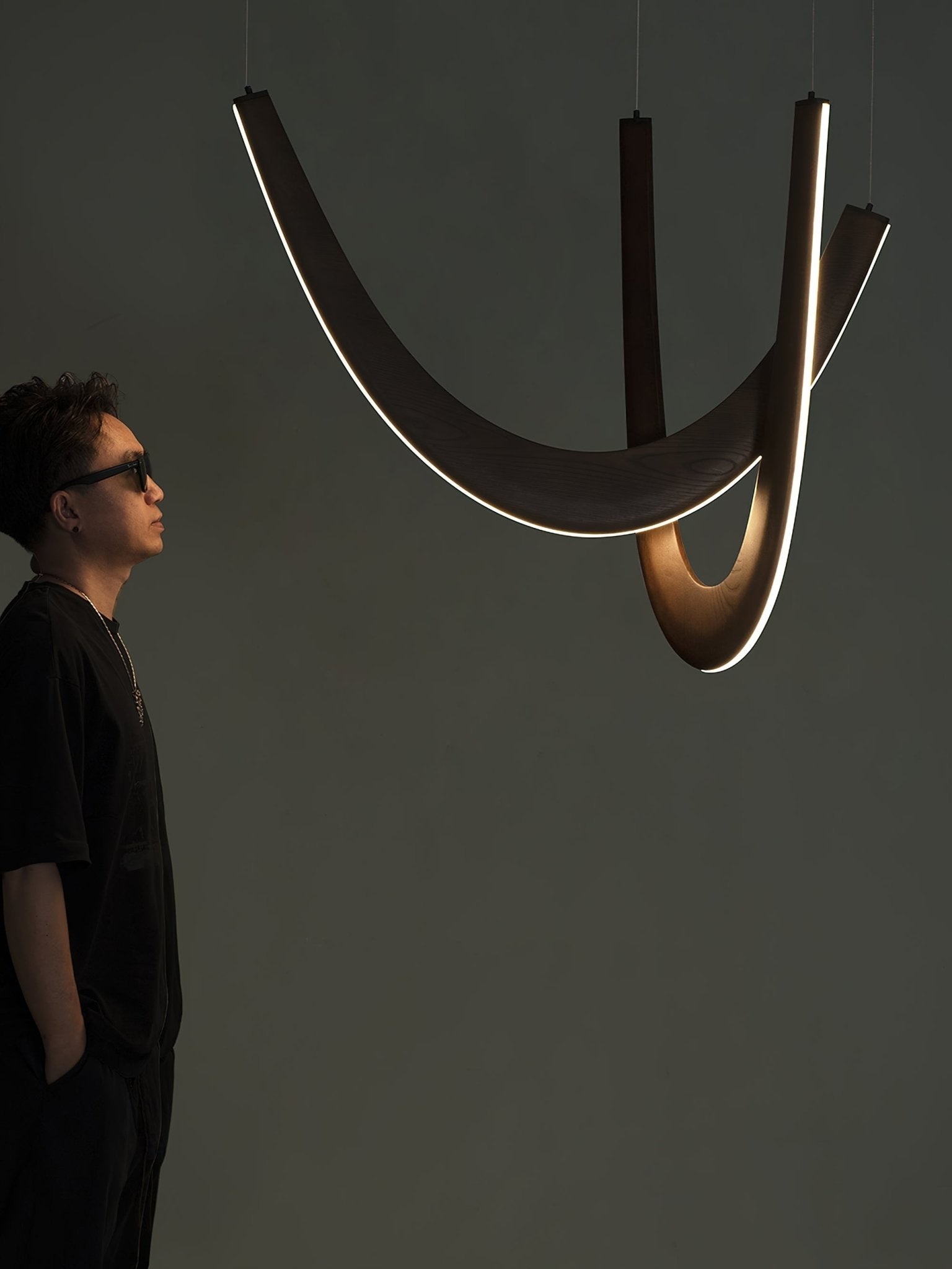 Lumora Wooden Pendant Lamp-Neutral Decor