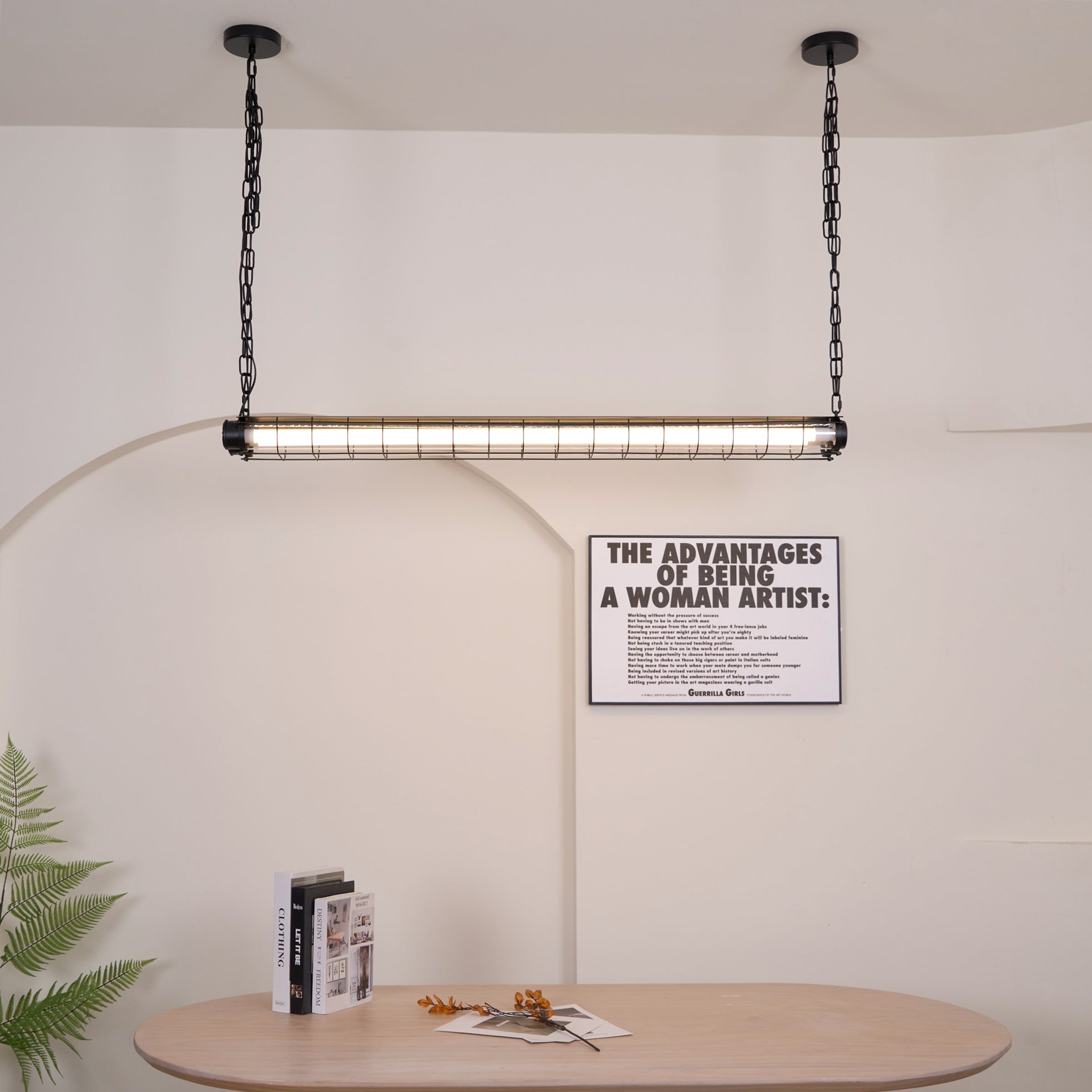 Arsorisra Industrial Linear Pendant-Neutral Decor