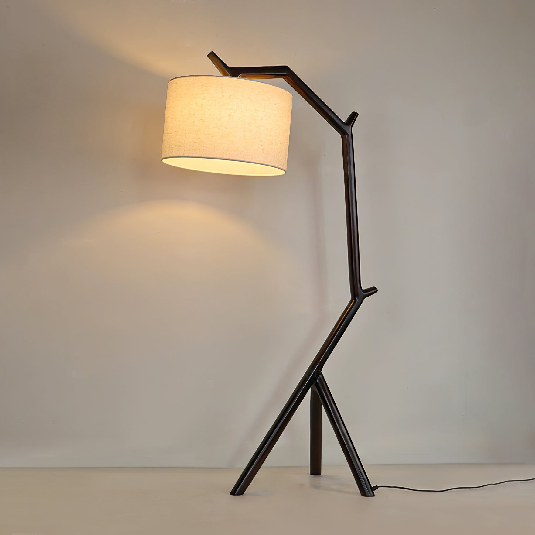 Ulmiril Rustic Wood Floor Lamp-Neutral Decor