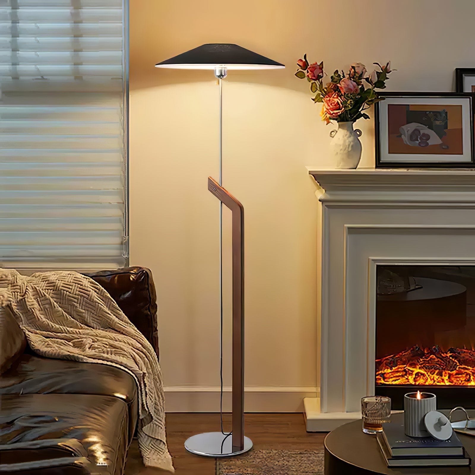 Luma Modern Umbrella Floor Lamp-Neutral Decor