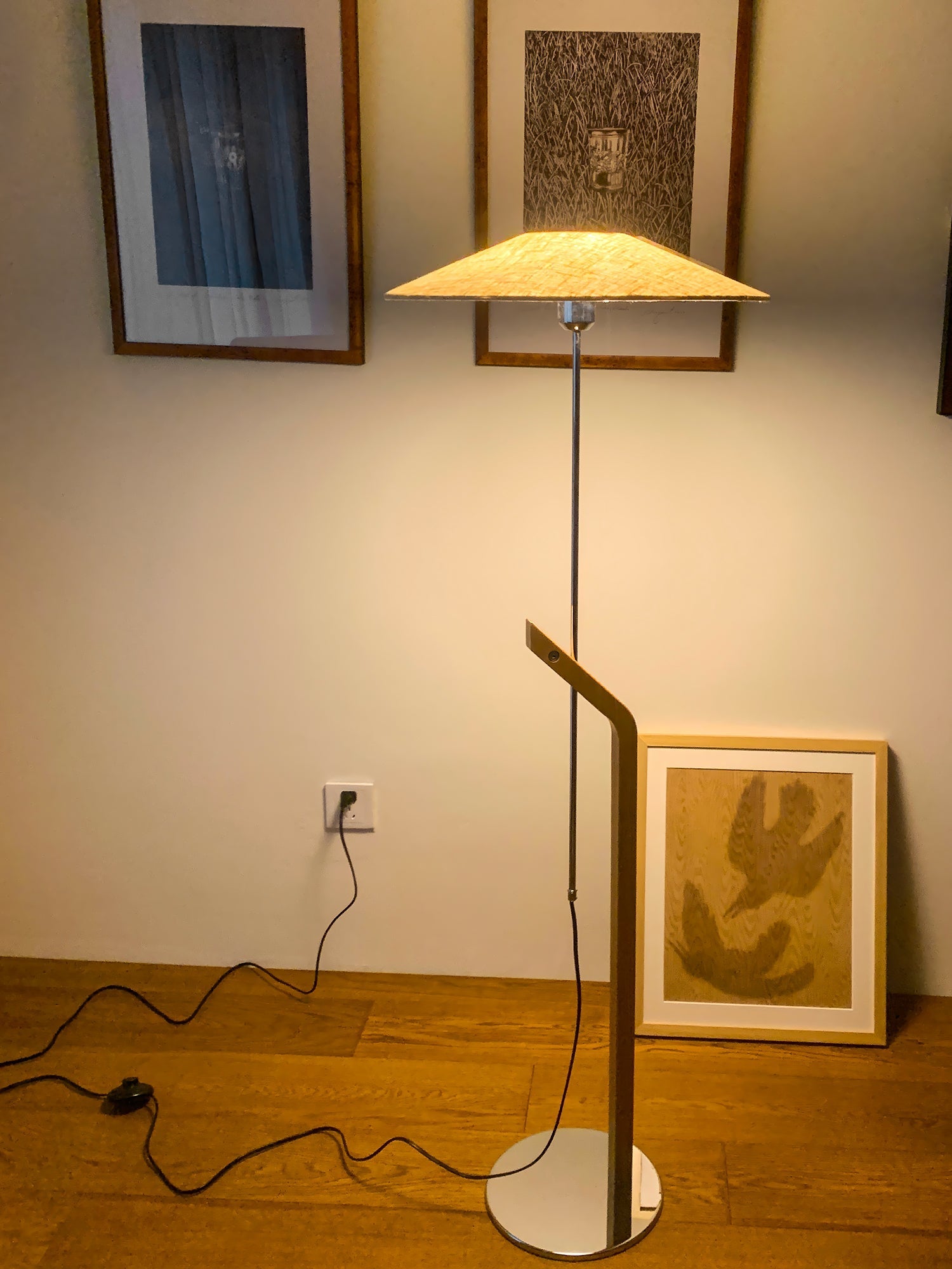 Luma Modern Umbrella Floor Lamp-Neutral Decor