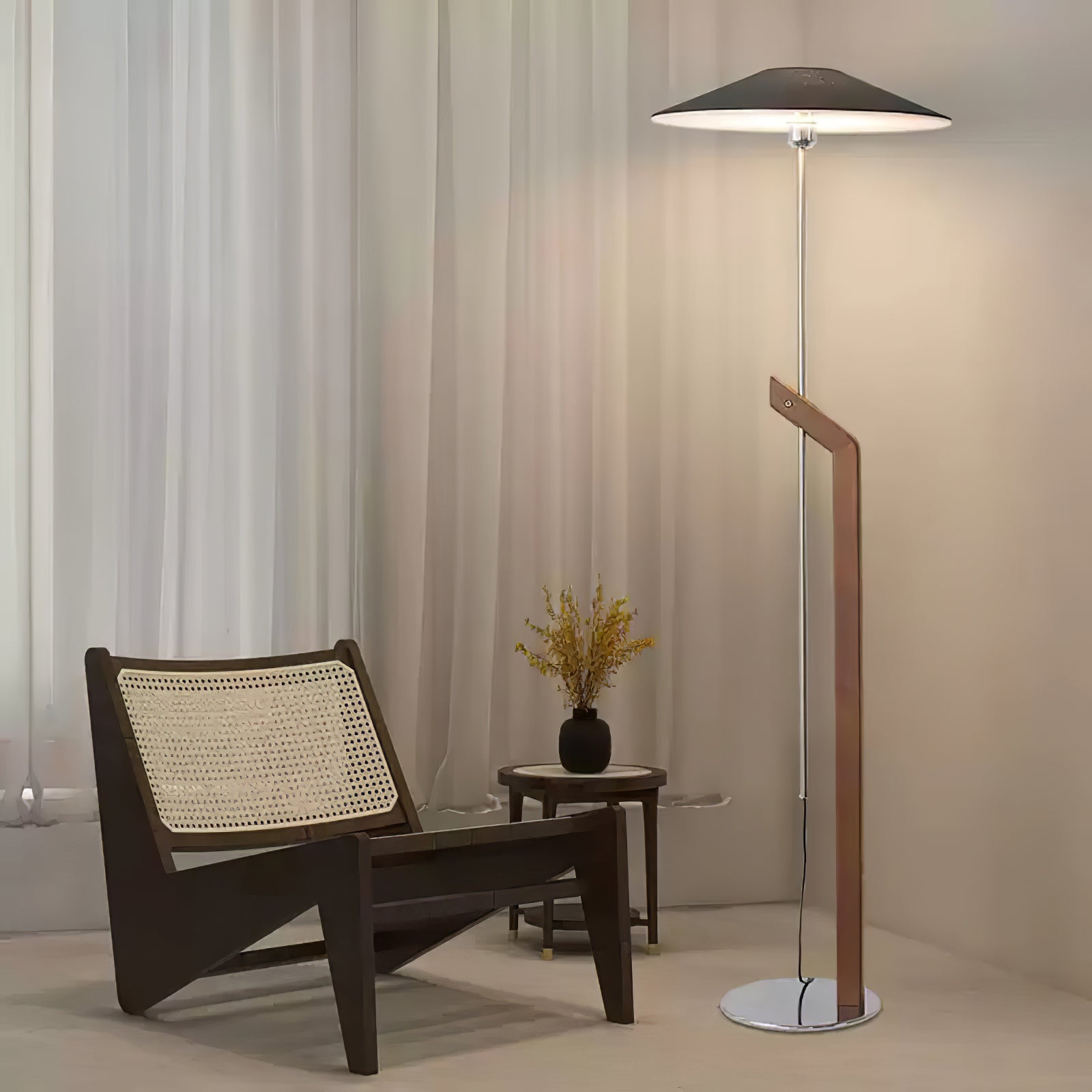 Luma Modern Umbrella Floor Lamp-Neutral Decor