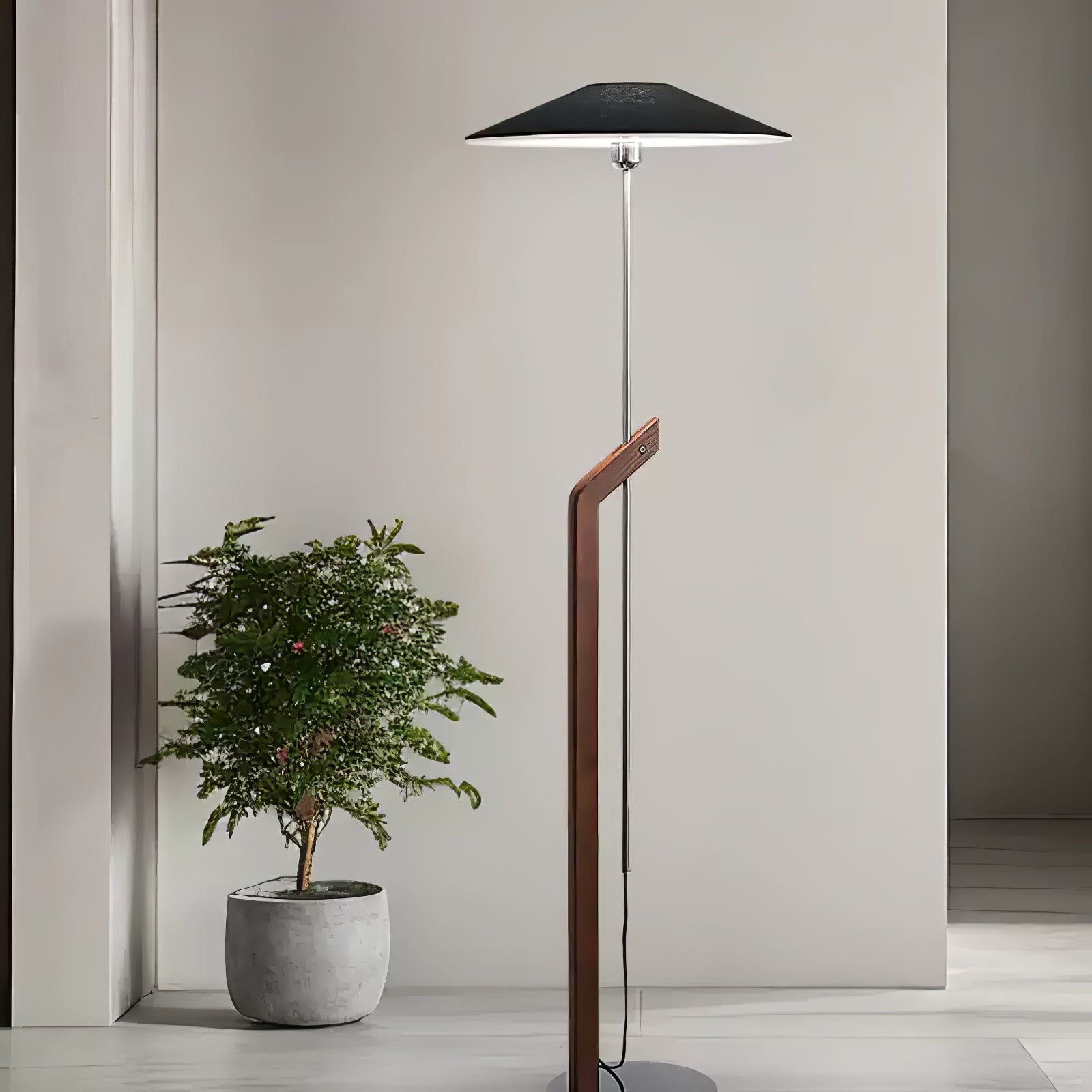 Luma Modern Umbrella Floor Lamp-Neutral Decor