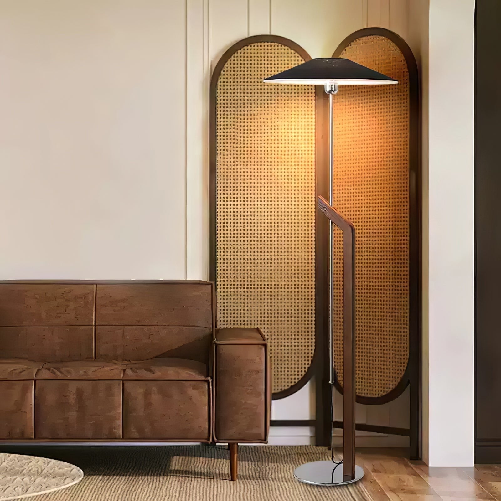Luma Modern Umbrella Floor Lamp-Neutral Decor
