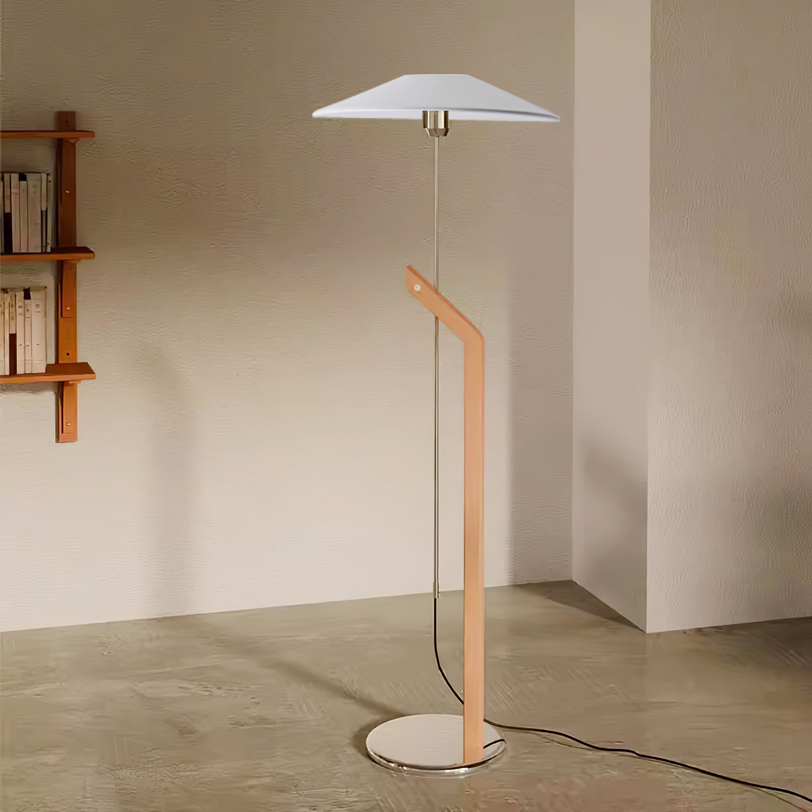 Luma Modern Umbrella Floor Lamp-Neutral Decor