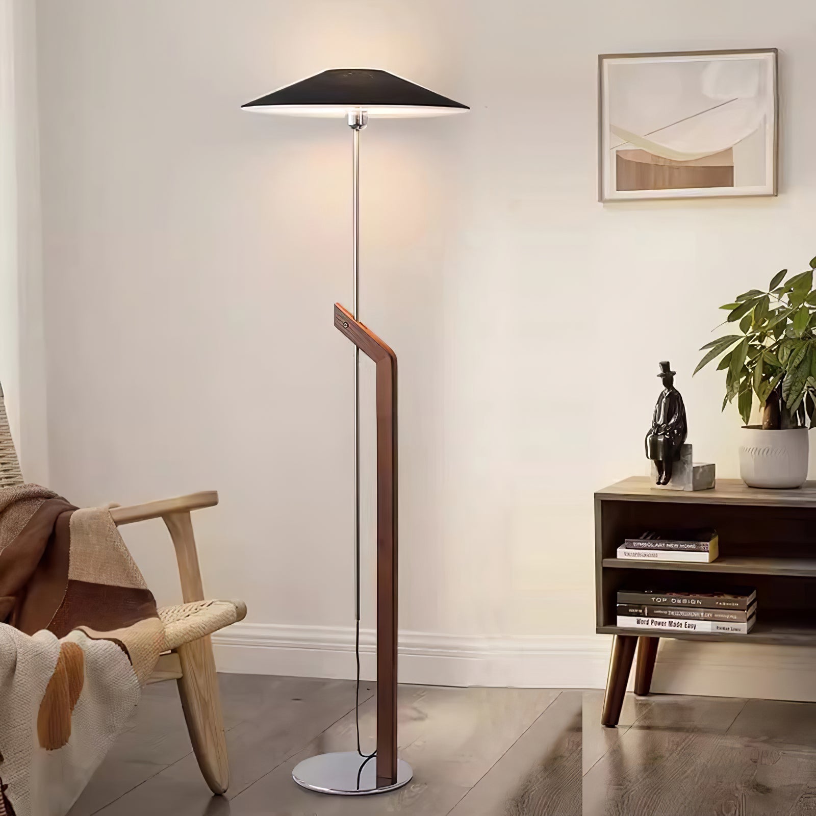Luma Modern Umbrella Floor Lamp-Neutral Decor